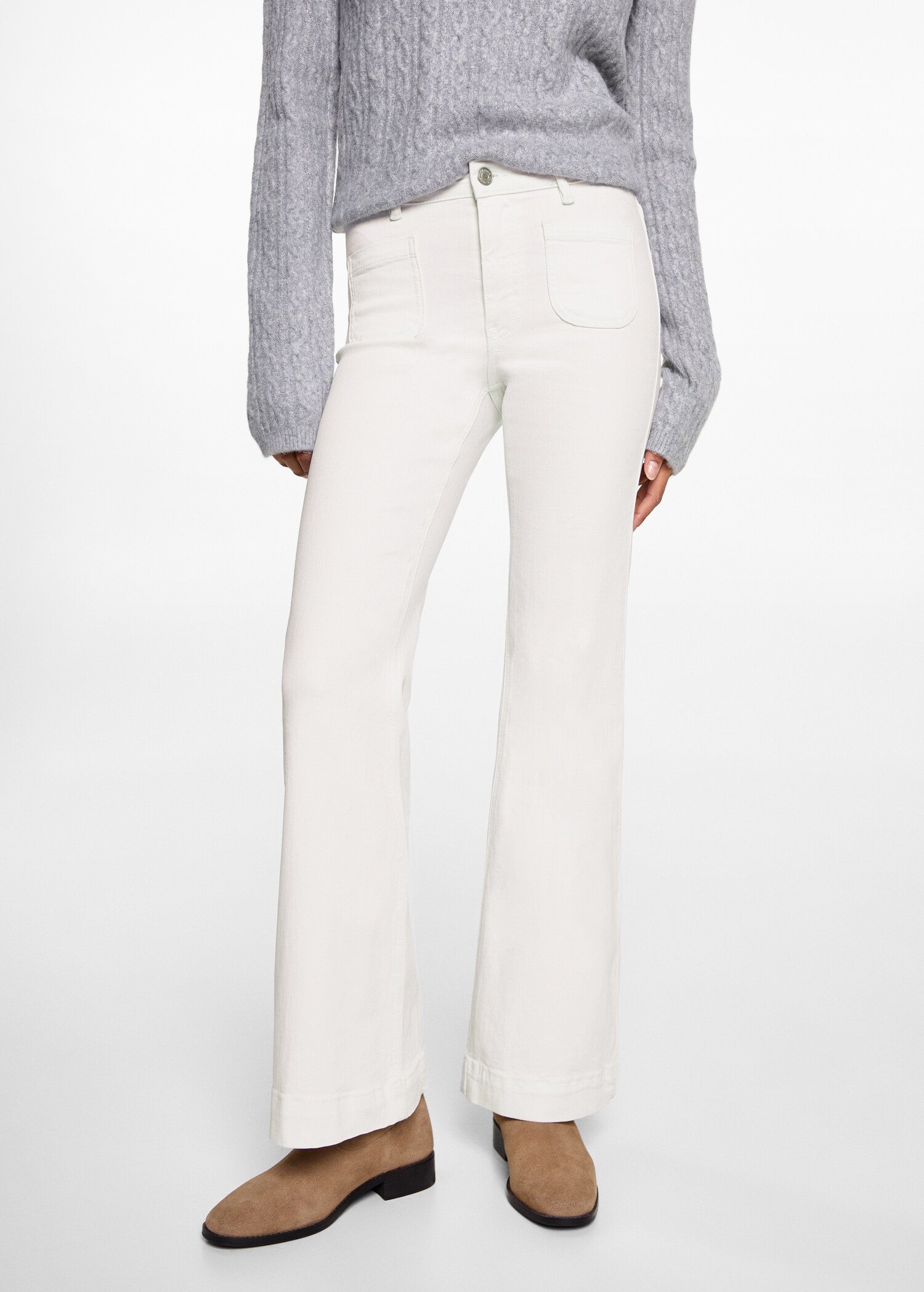 Flared jeans with pocket - Details of the article 6