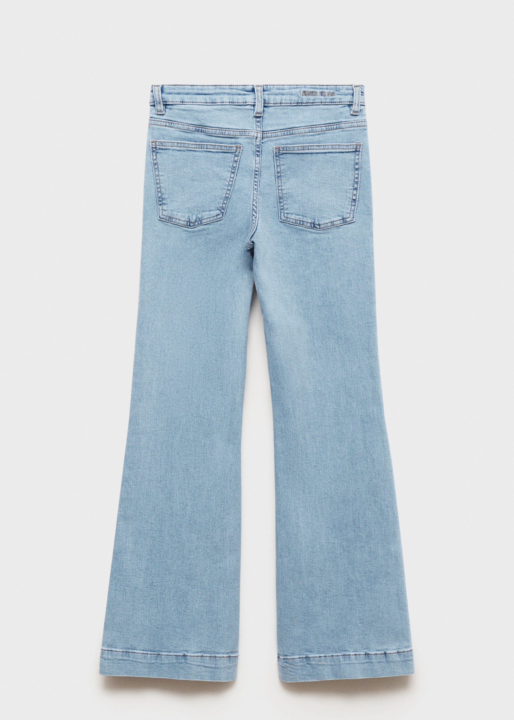 Jean flare poches - Verso de l’article, Bleu moyen. Ref: 77010609-00.