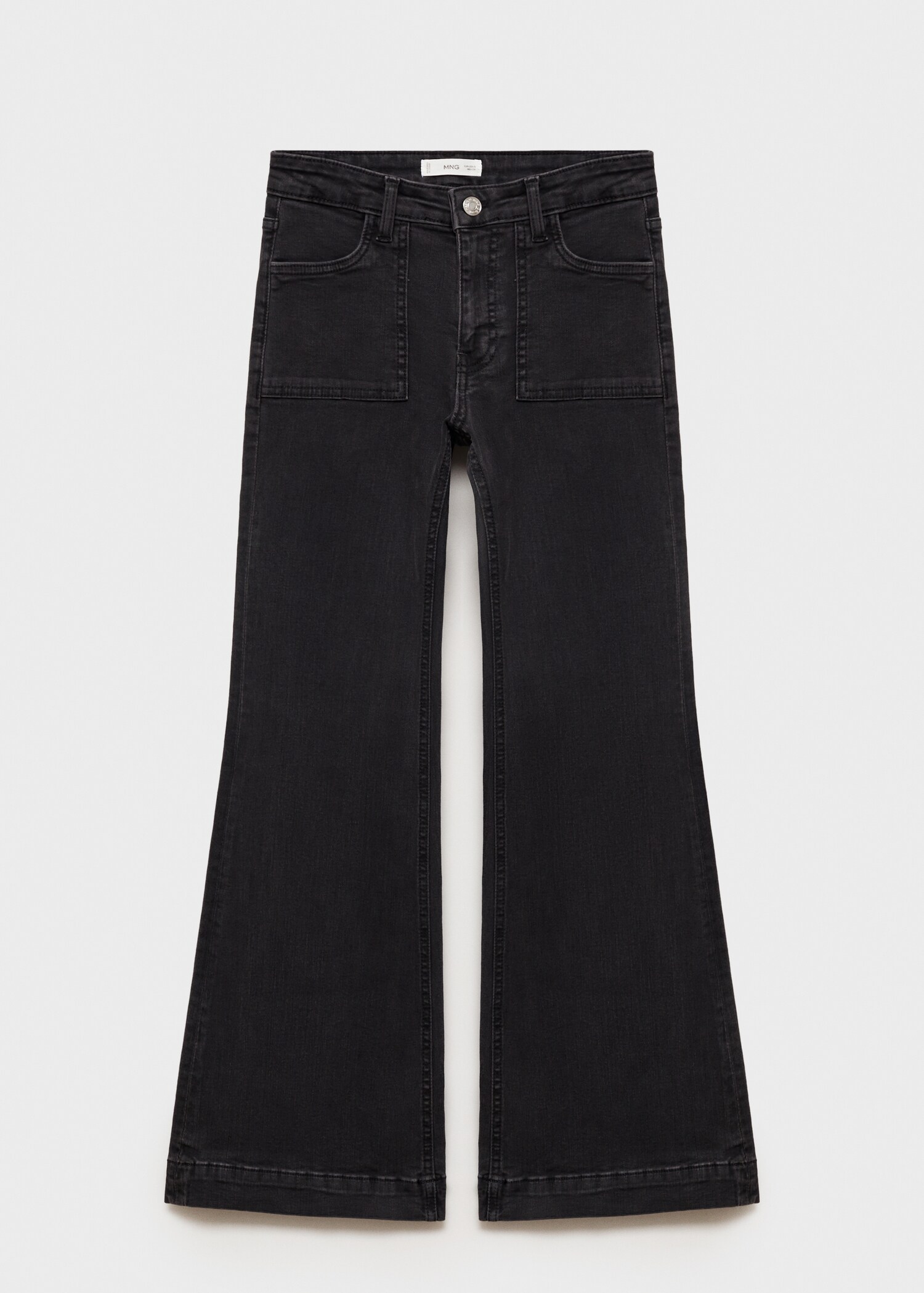 Flared jeans with pocket - Article without model