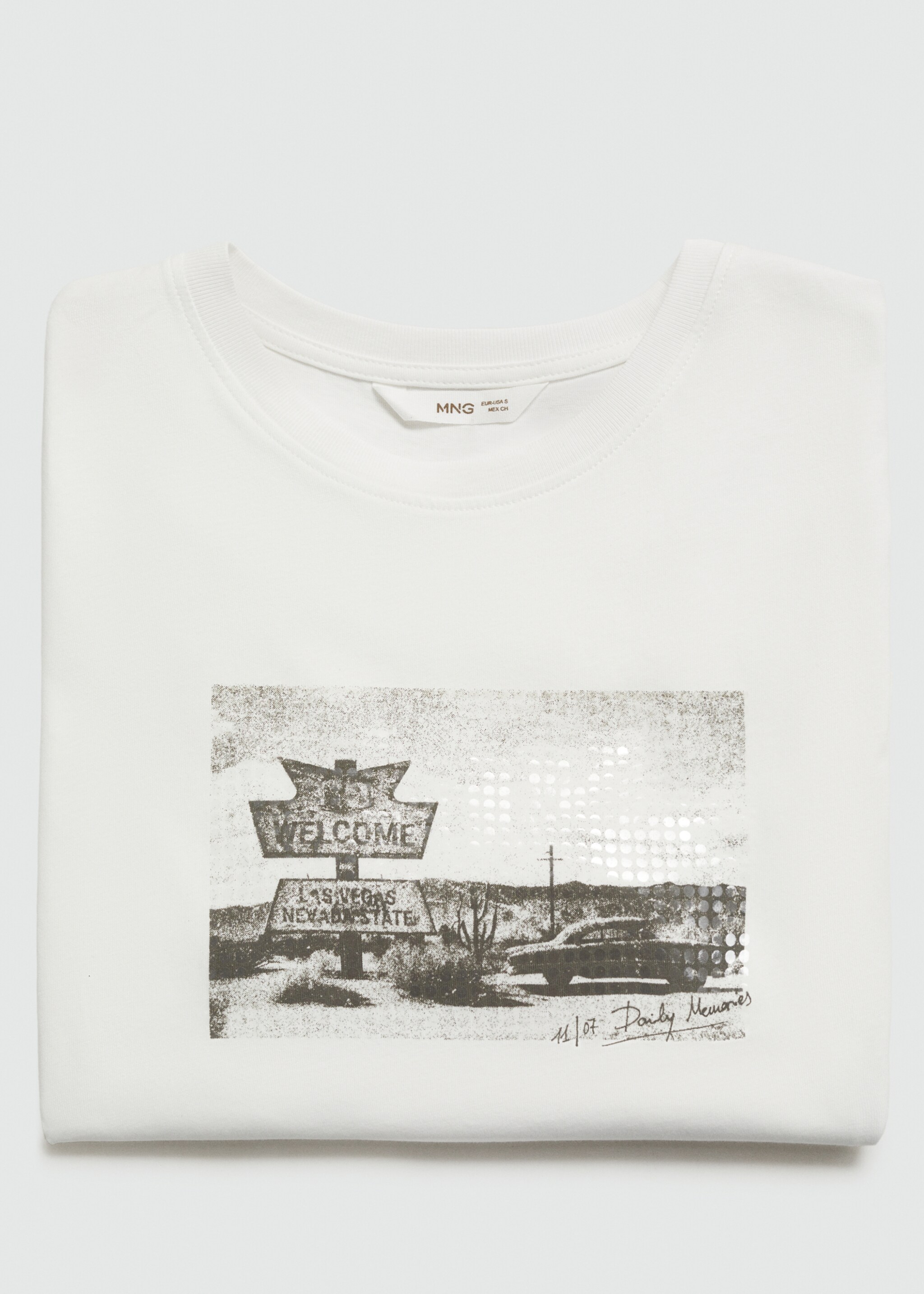 Printed cropped t-shirt - Details of the article 8
