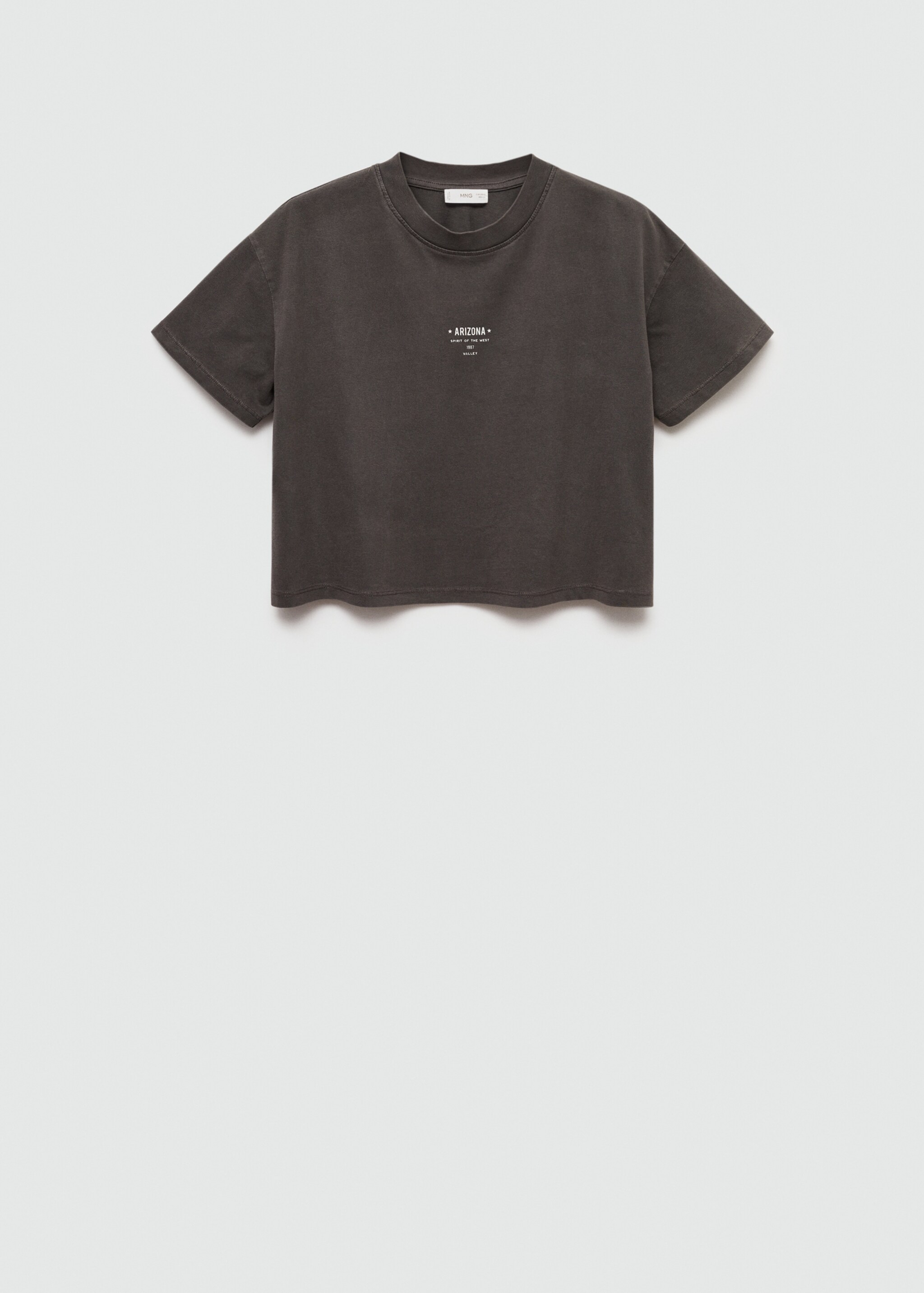 Printed cropped t-shirt - Article without model