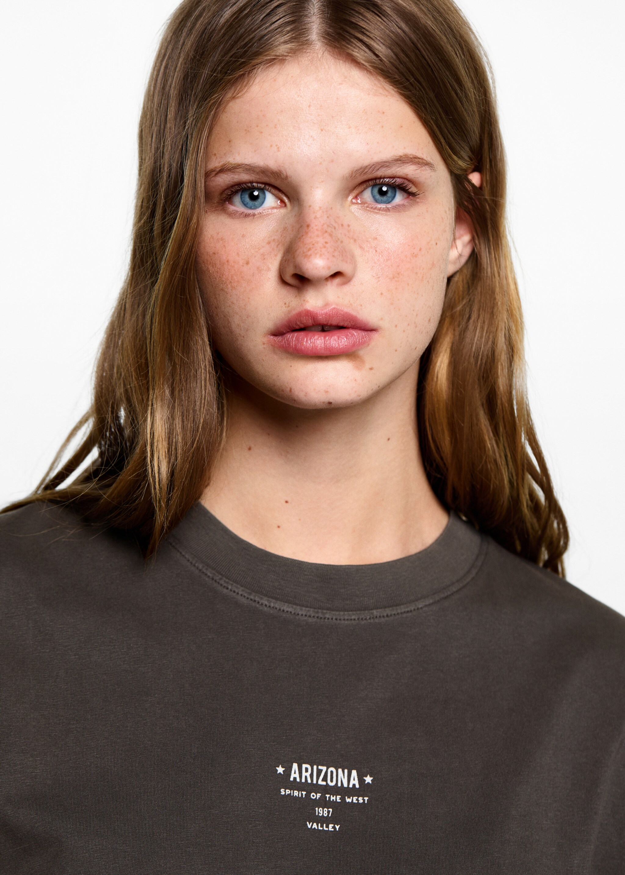 Printed cropped t-shirt - Details of the article 1