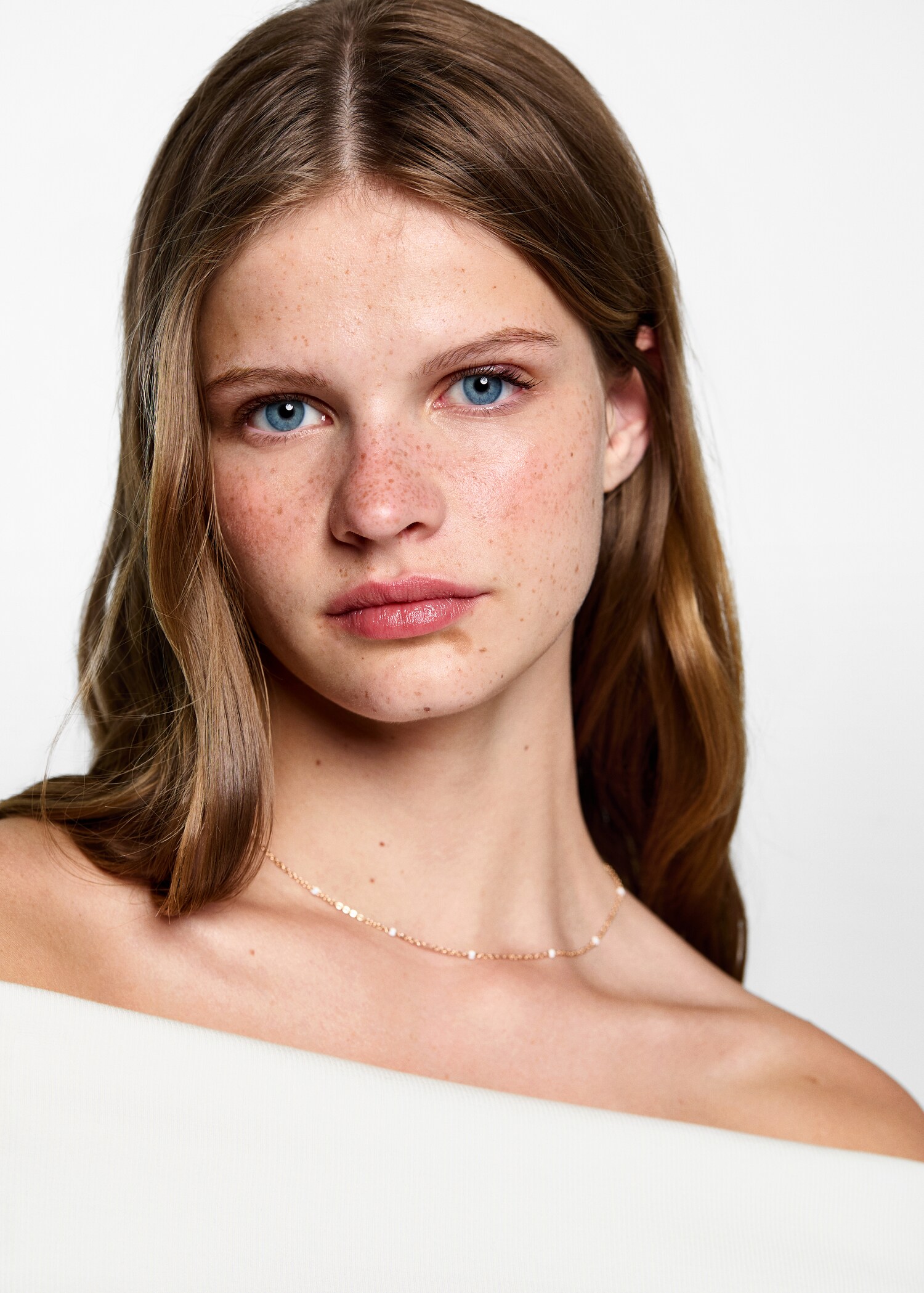 Off-the-shoulder ribbed top - Details of the article 1