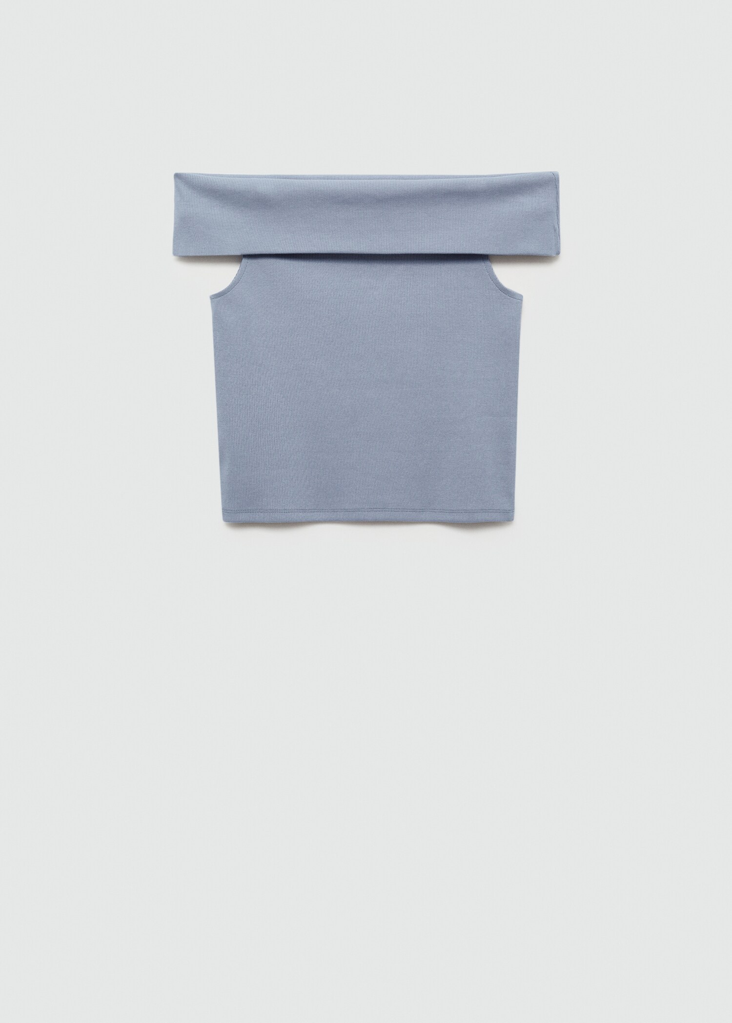 Off-the-shoulder ribbed top - Article without model