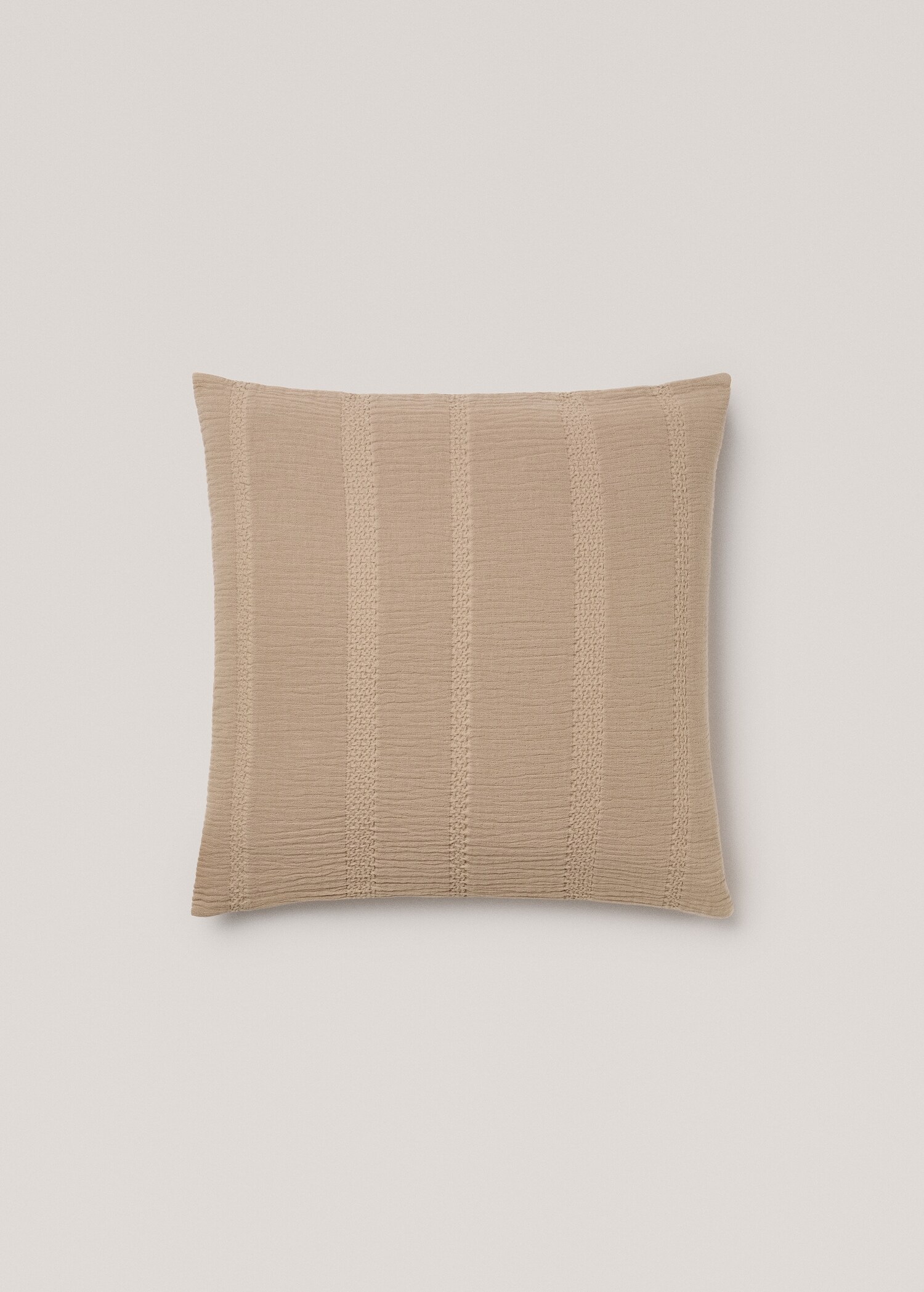 Housse coussin coton texturé - Article sans modèle