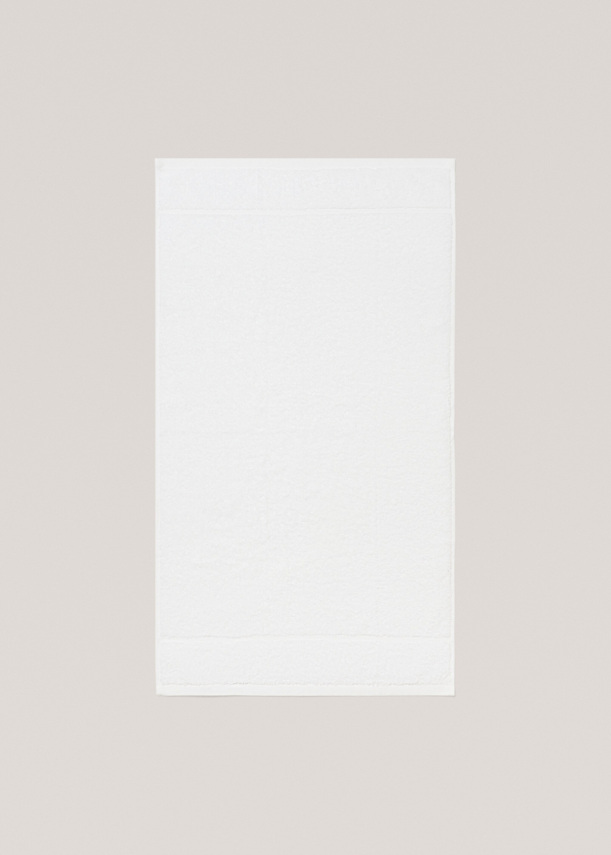 Toalla lavabo algodón 50x90cm - Detalle del artículo 1, Blanco. Ref: 77010637-00.