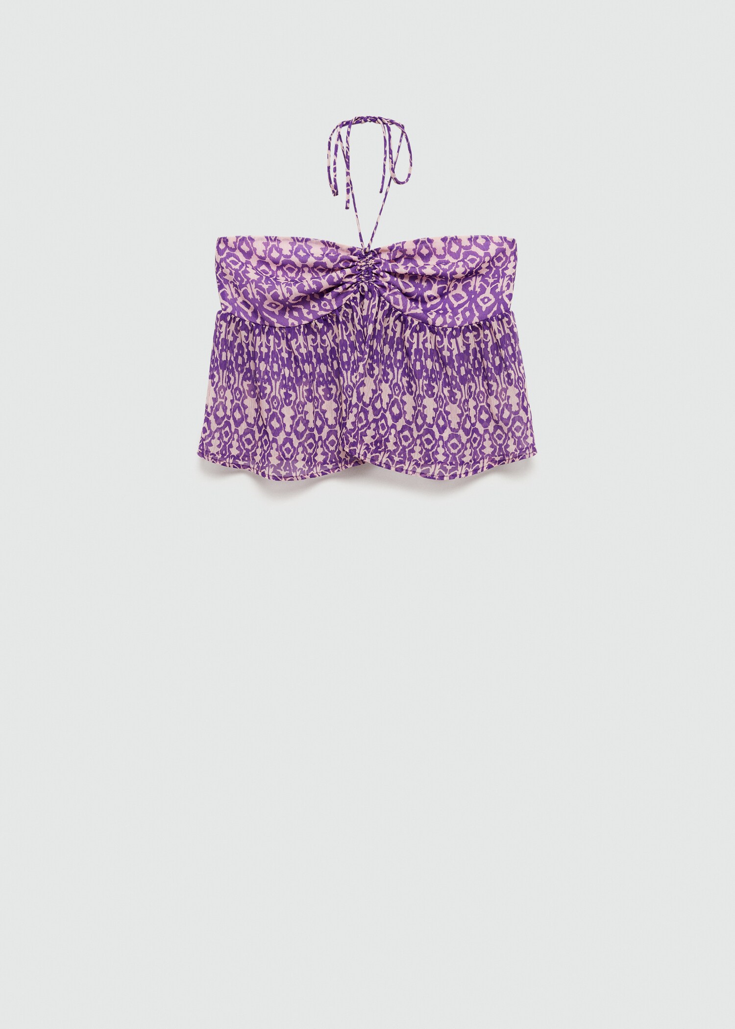 Top fruncido estampado - Artículo sin modelo