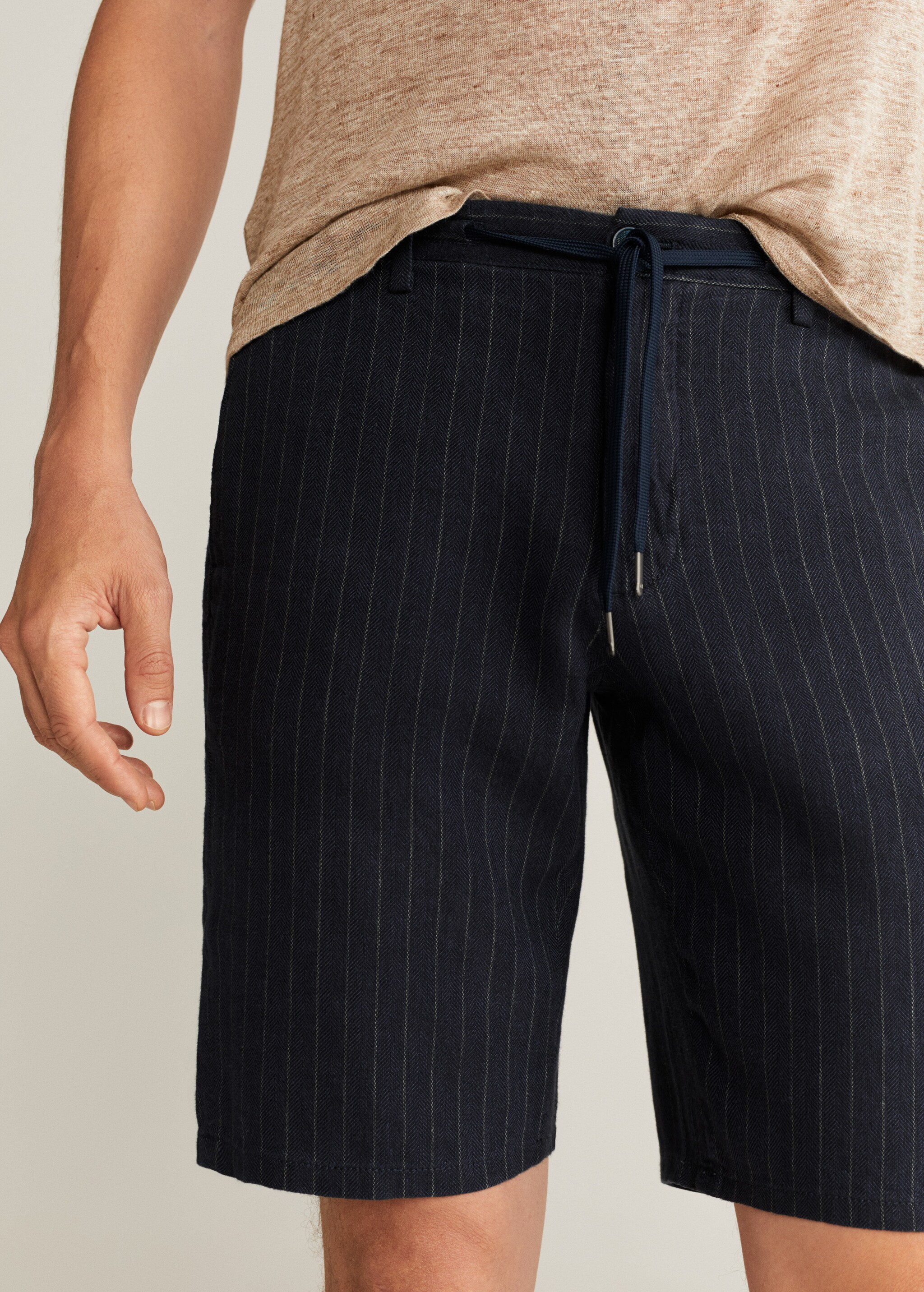 Bermudas lino algodón rayas - Detalle del artículo 1