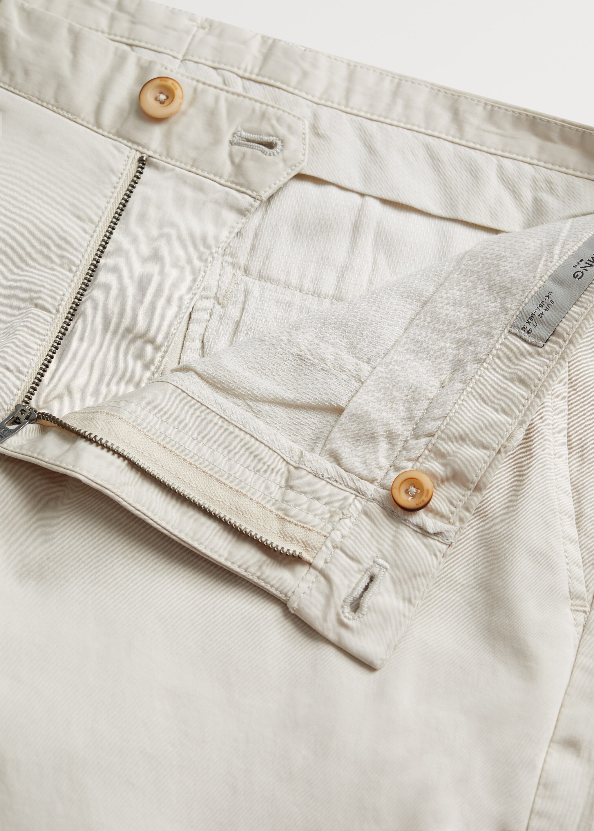 Bavlněné bermudy chino slim fit - Detail zboží 8