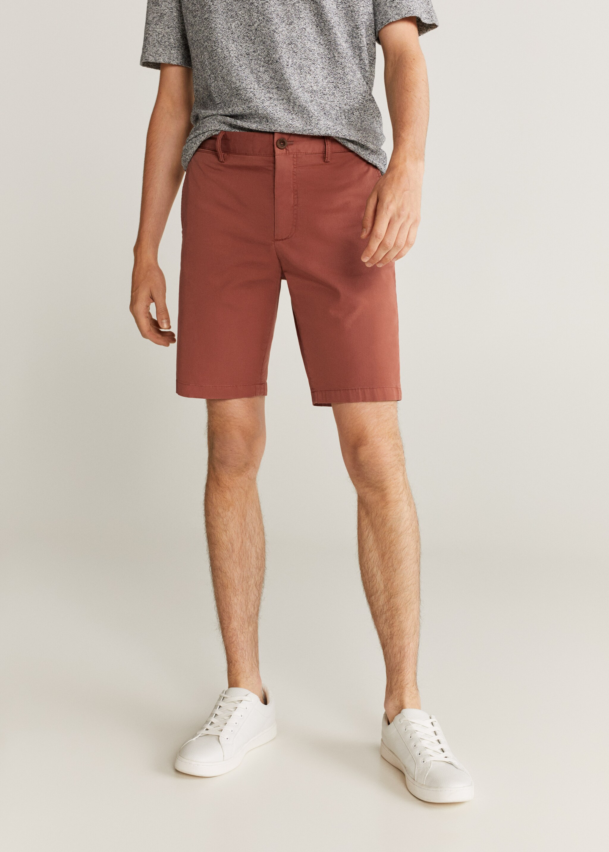 Bavlněné bermudy chino slim fit - Detail zboží 1