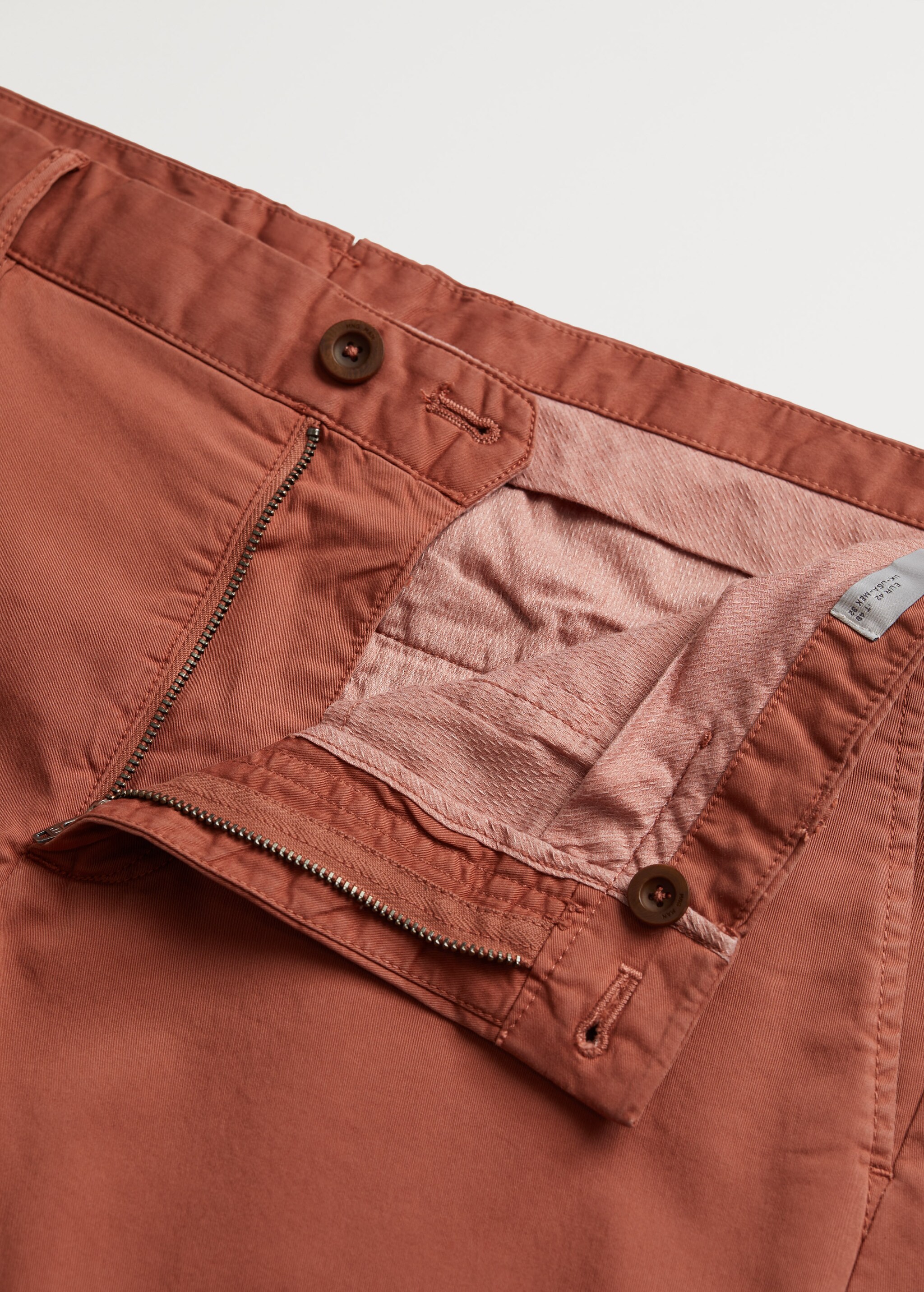 Bavlněné bermudy chino slim fit - Detail zboží 8