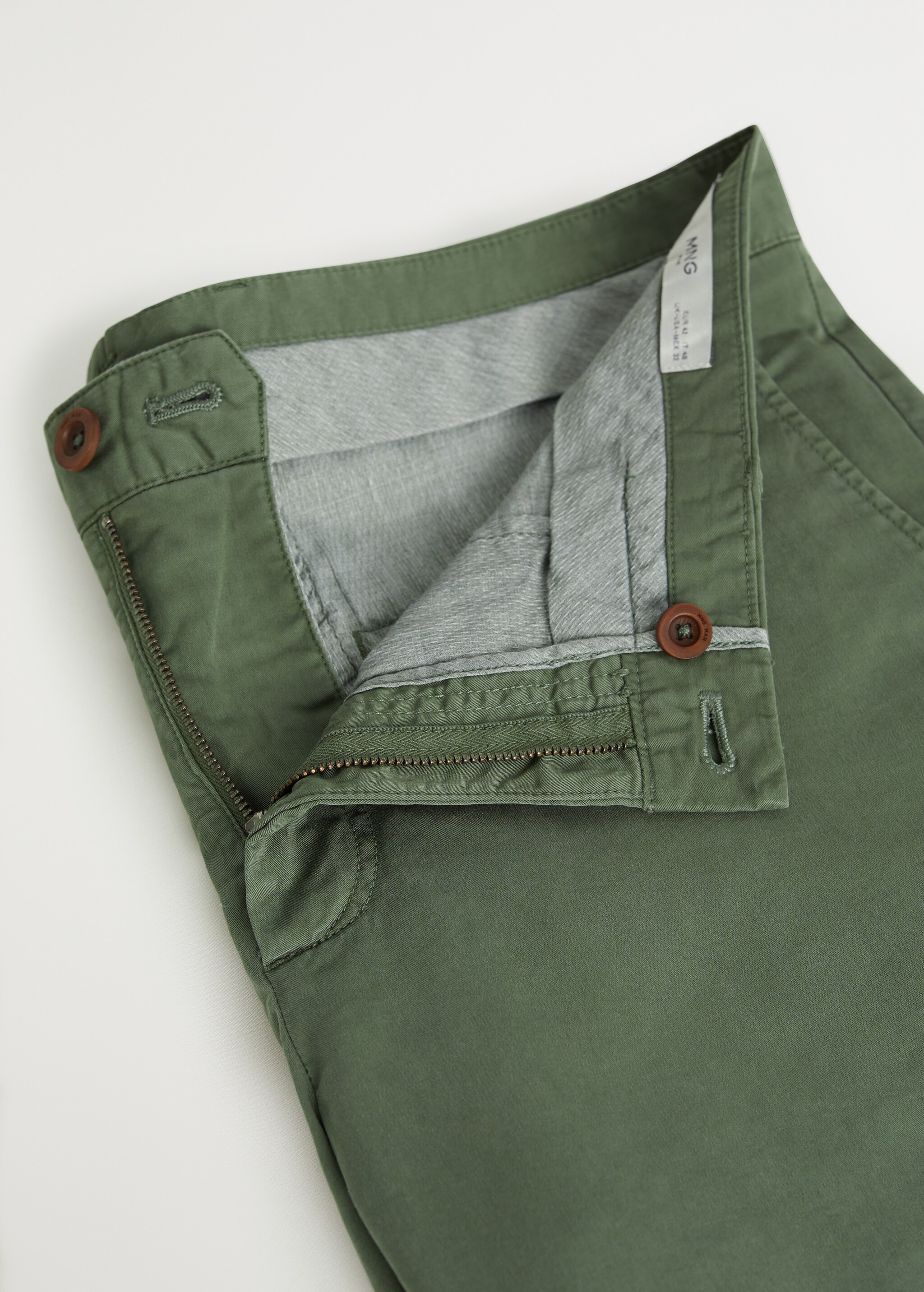 Bavlněné bermudy chino slim fit - Detail zboží 8