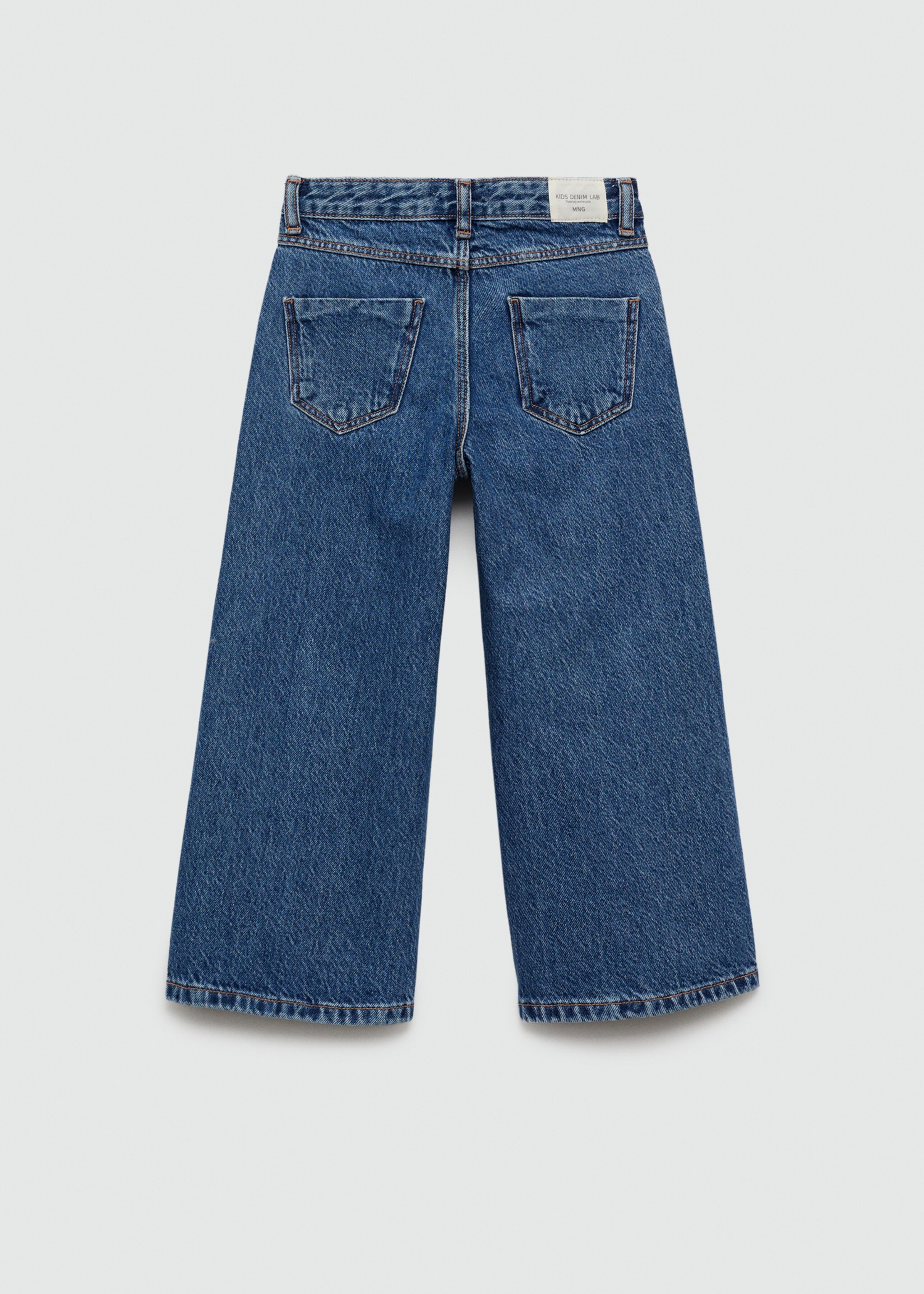 Jupe-culotte jean - Verso de l’article, Bleu foncé. Ref: 77011009-00.
