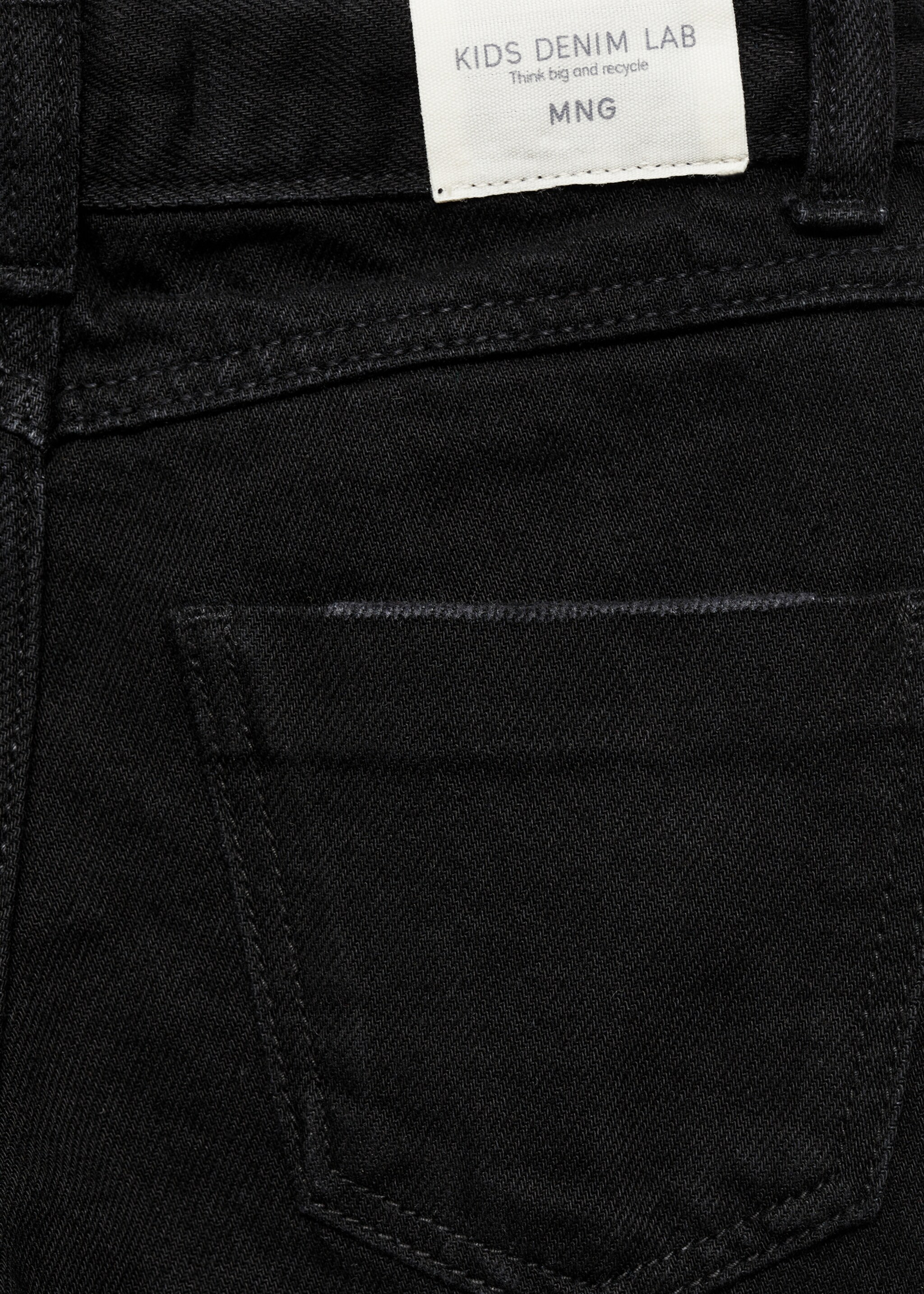 Jeans culotte - Detalle del artículo 0, Denim negro. Ref: 77011010-00.