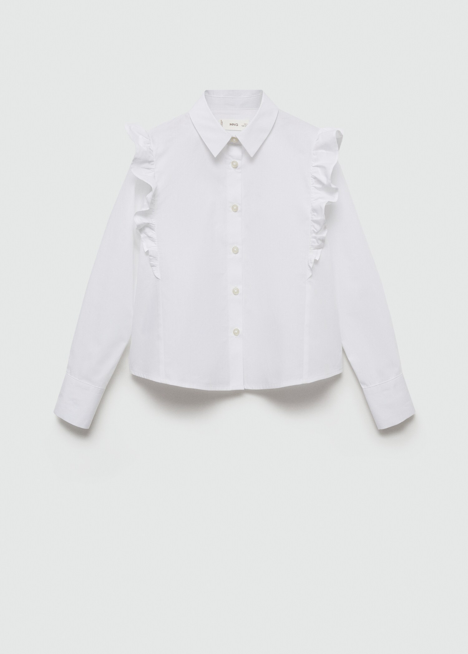 Ruffled cotton shirt - Article without model