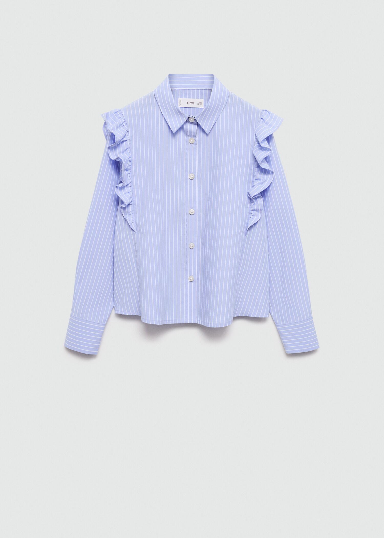 Ruffled cotton shirt - Article without model