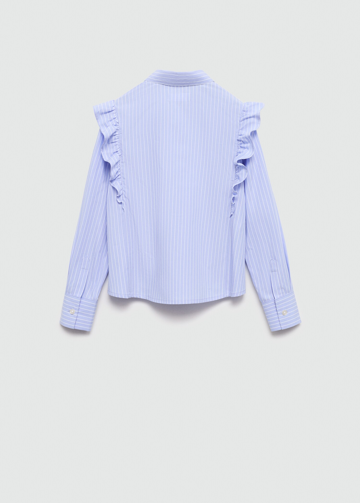 Ruffled cotton shirt - Reverse of the article