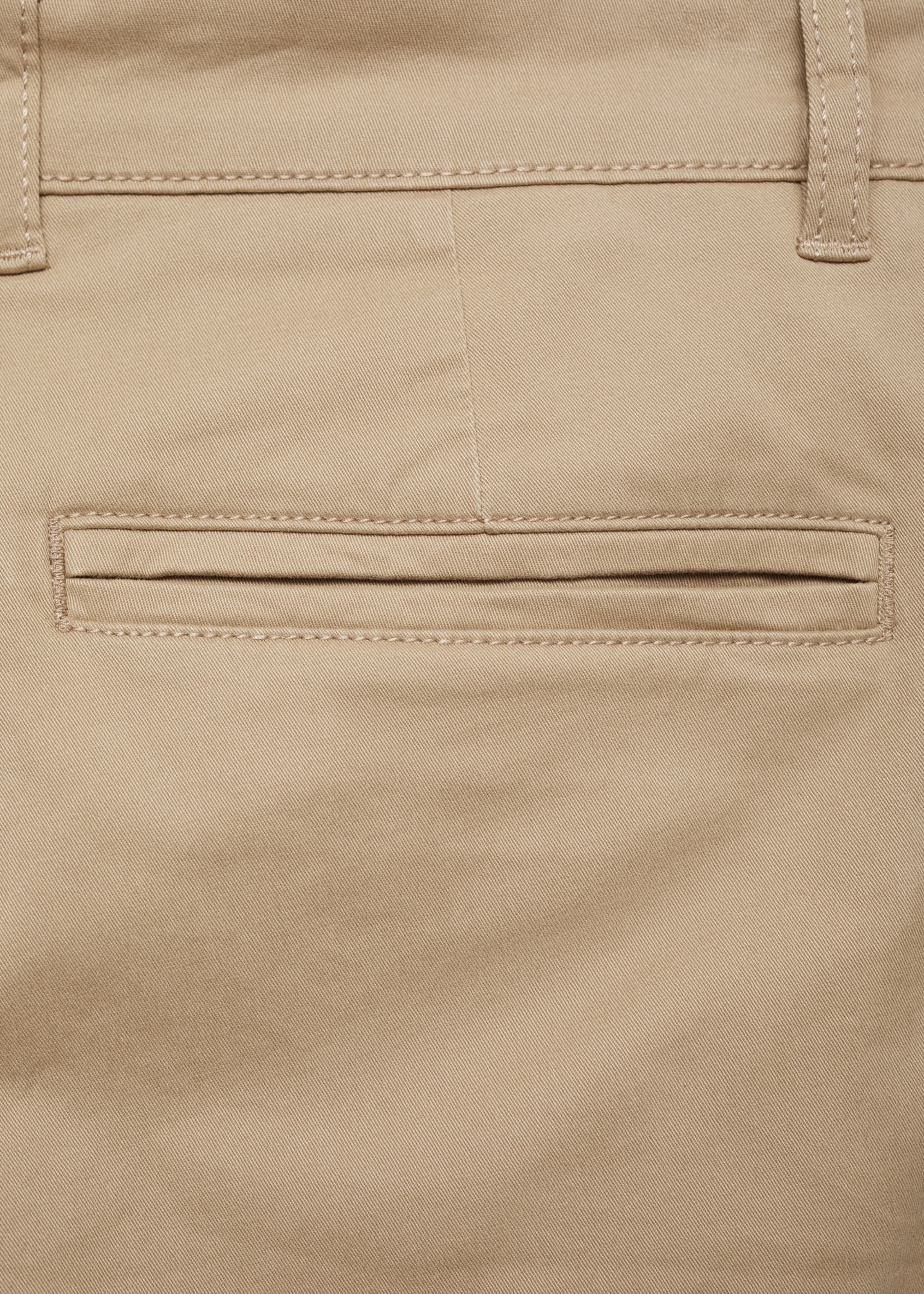 Cotton chinos - Details of the article 0, Beige. Ref: 77011511-00.