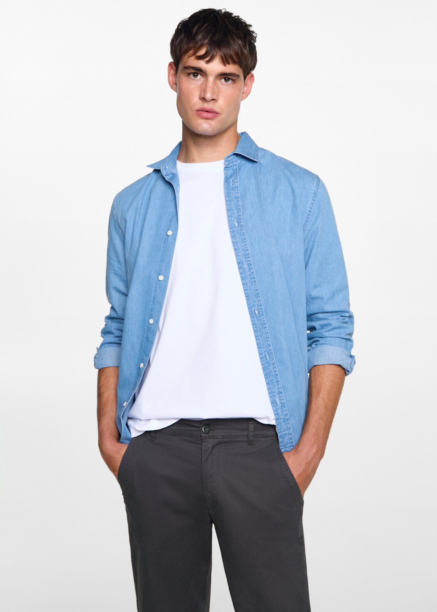 Pantalon chino coton - Plan moyen