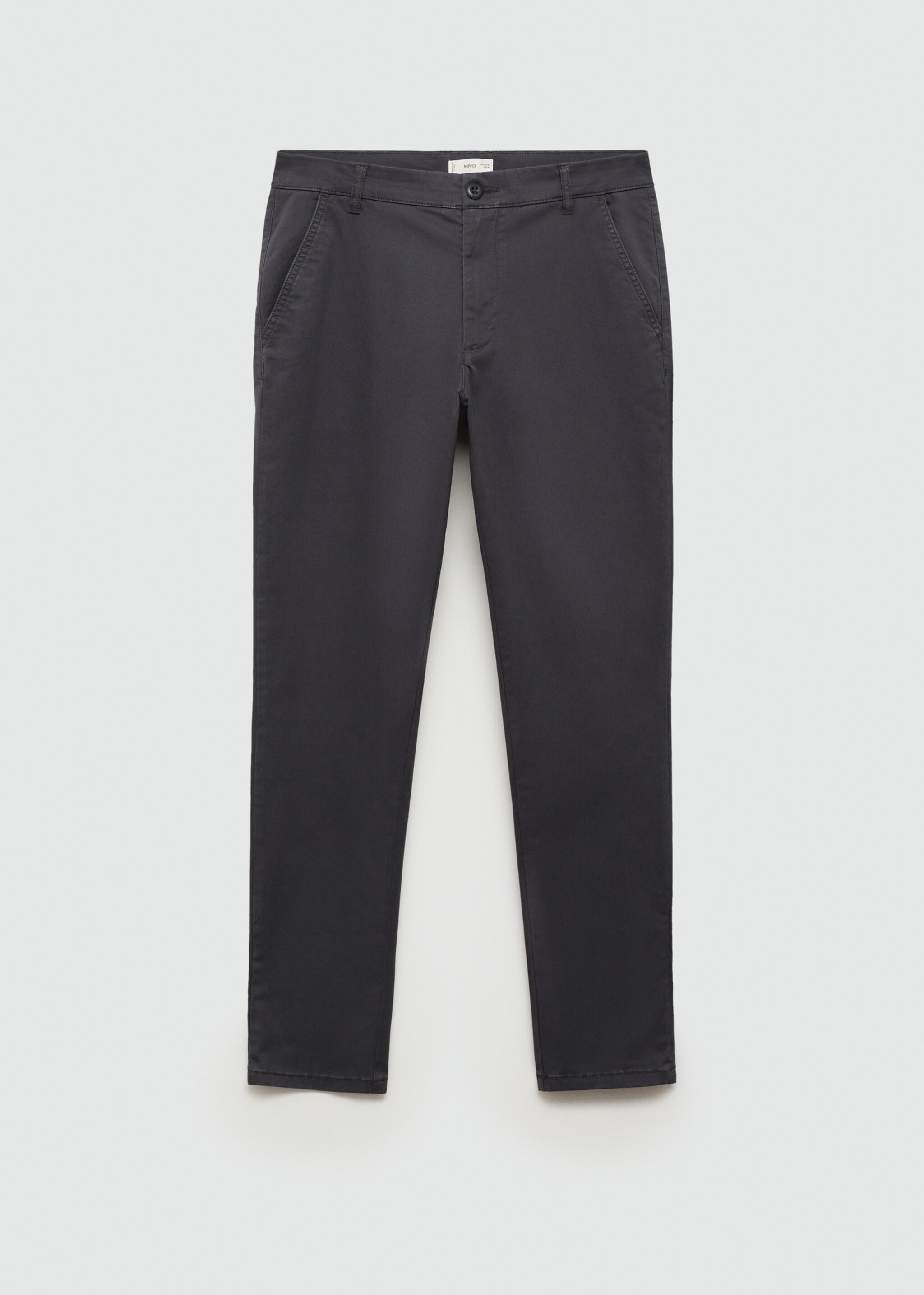 Chinohose aus Baumwolle - Artikel ohne Model, Anthrazit. Ref: 77011511-00.