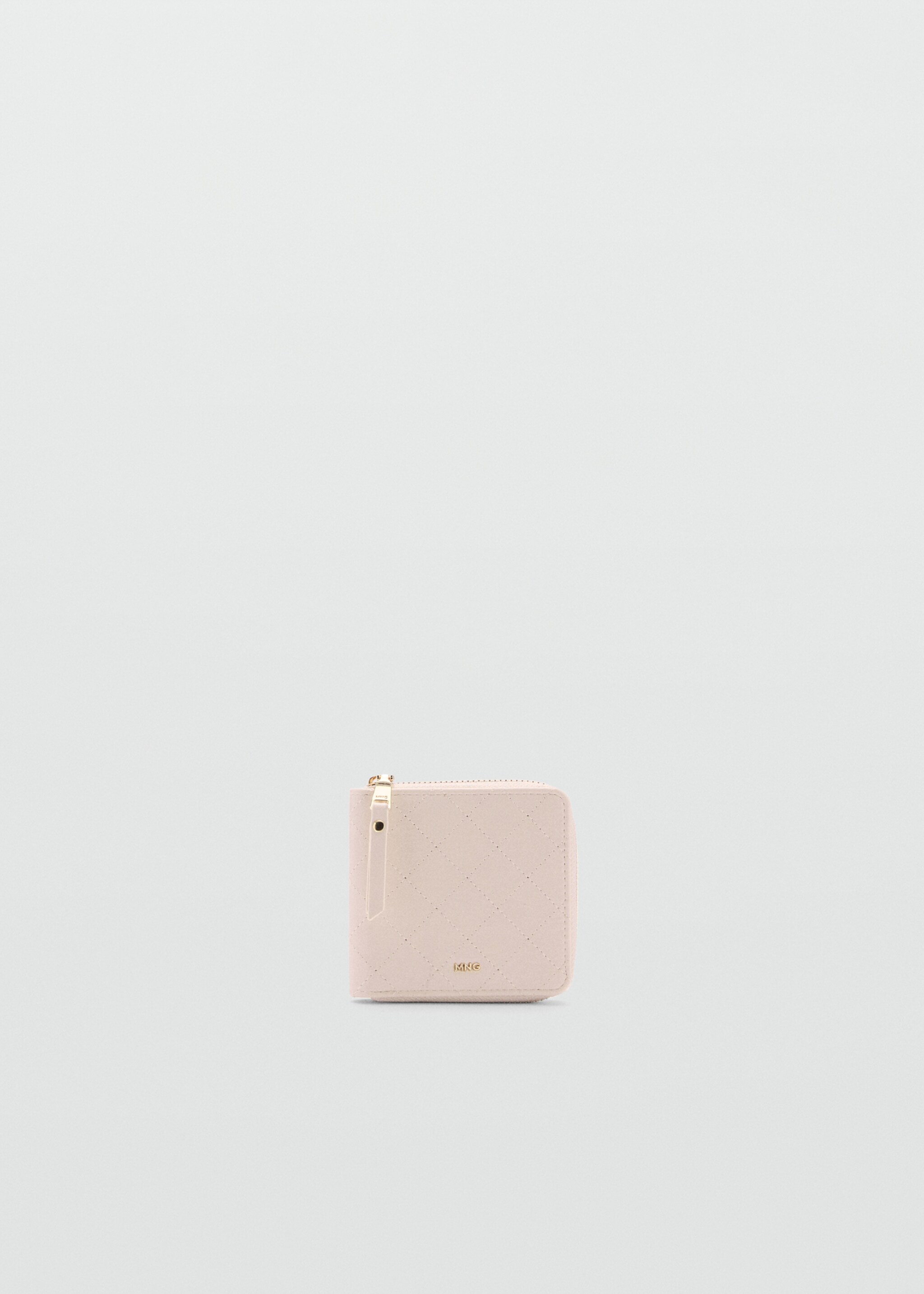 Brieftasche mit Ziernähten - Artikel ohne Model, Cremeweiß. Ref: 77012009-00.