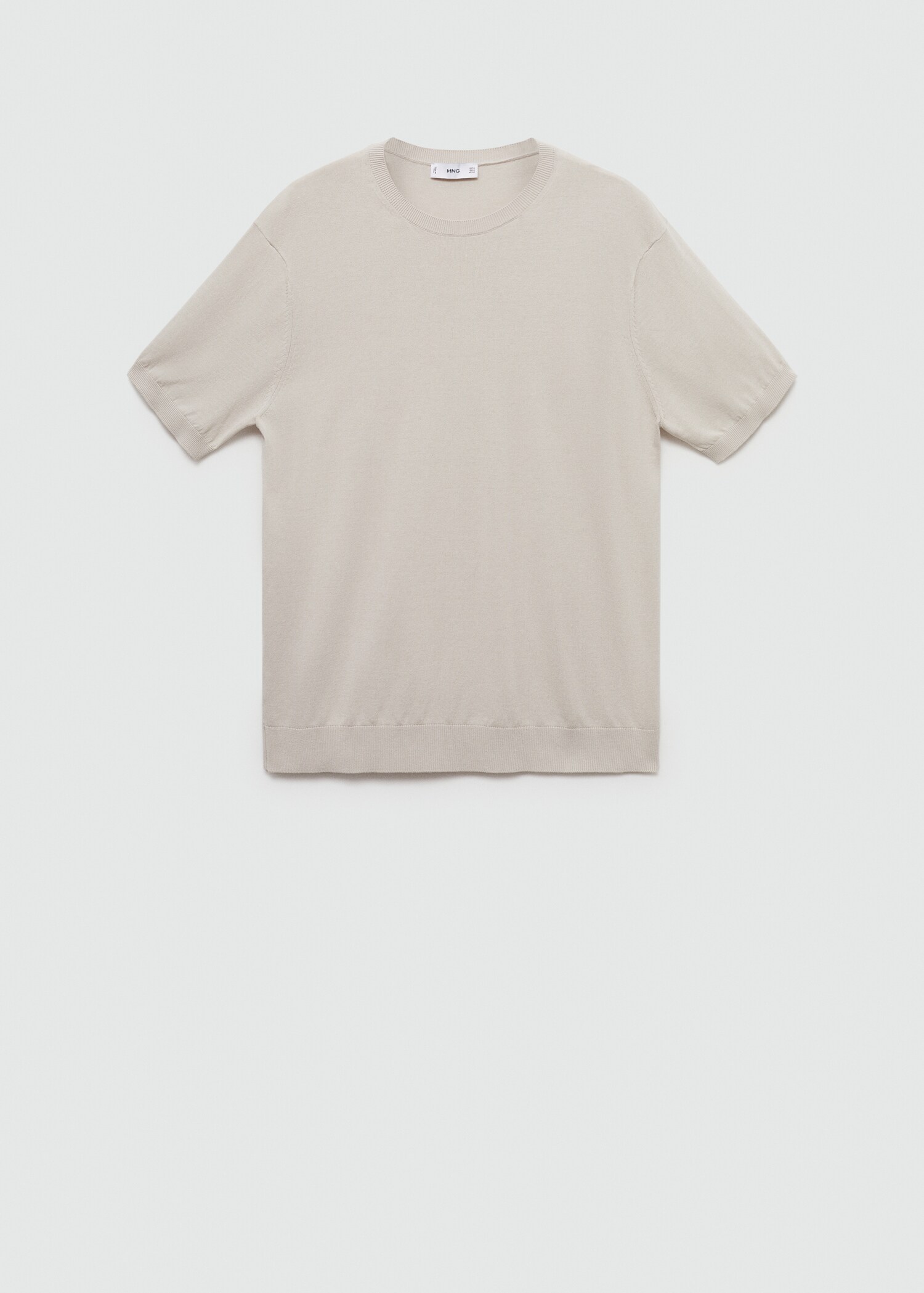 Strick-T-Shirt aus 100 % Baumwolle - Artikel ohne Model
