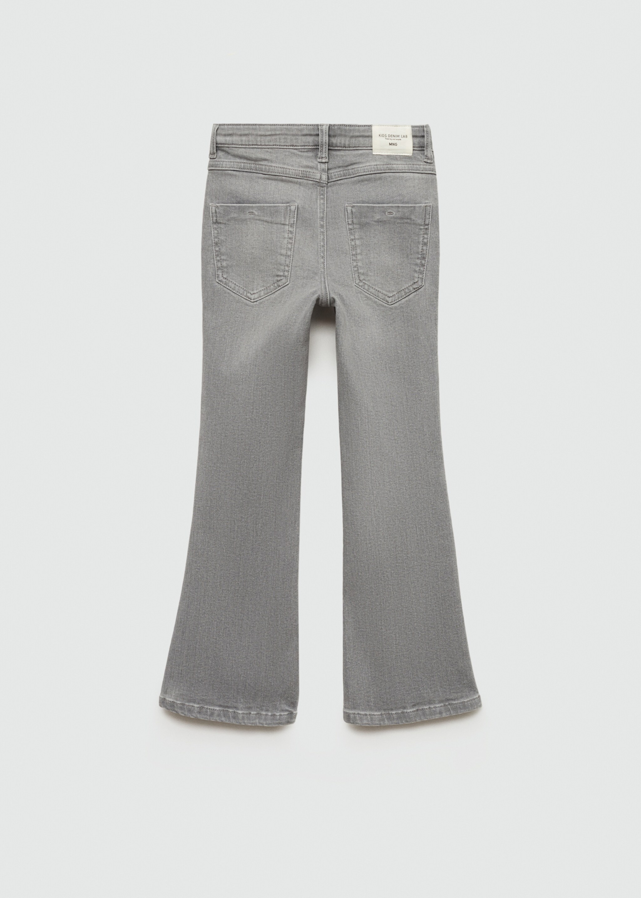 Jeans flare bolsillos - Reverso del artículo, Gris. Ref: 77012540-00.