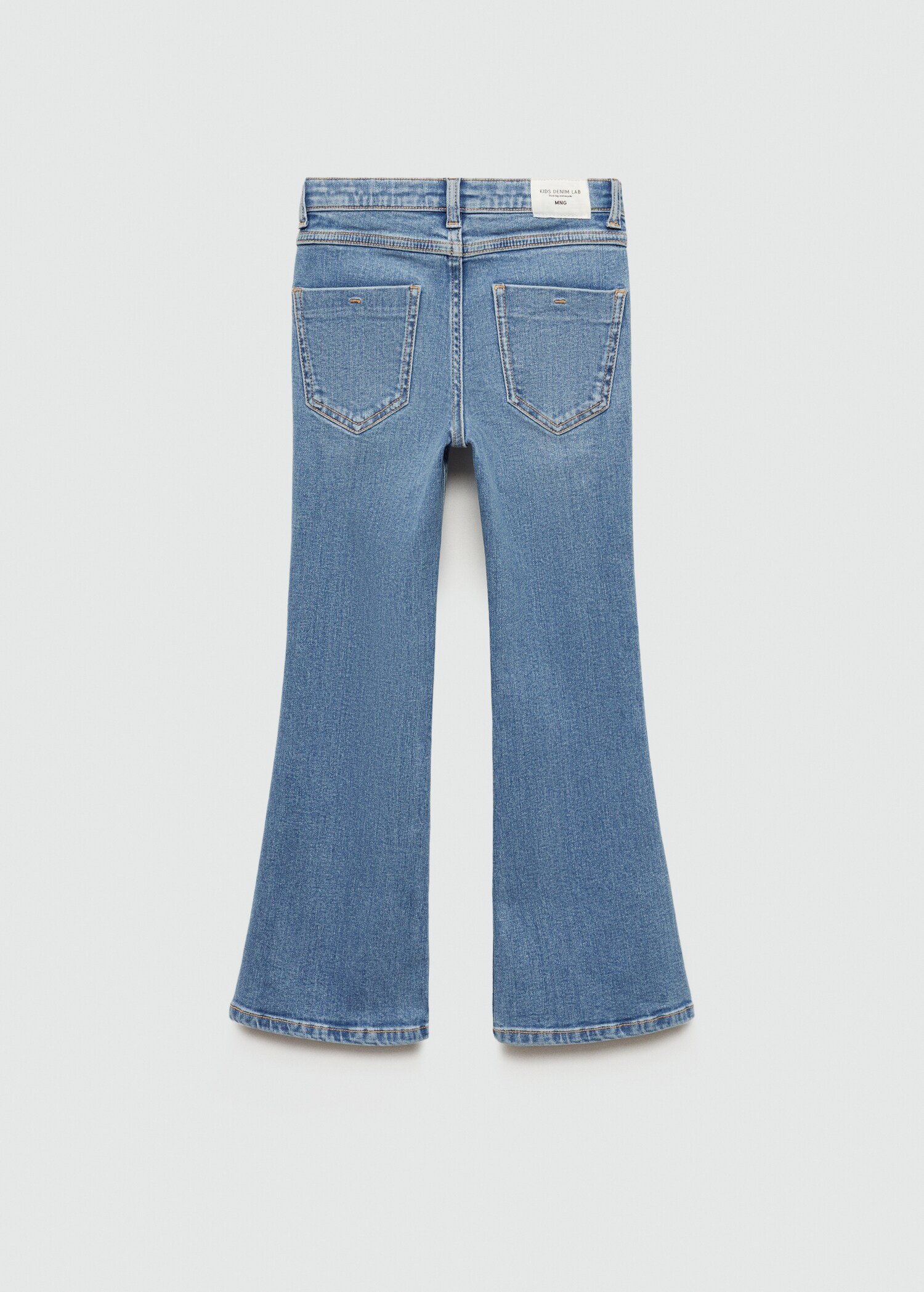 Flared jeans with pocket - Reverse of the article