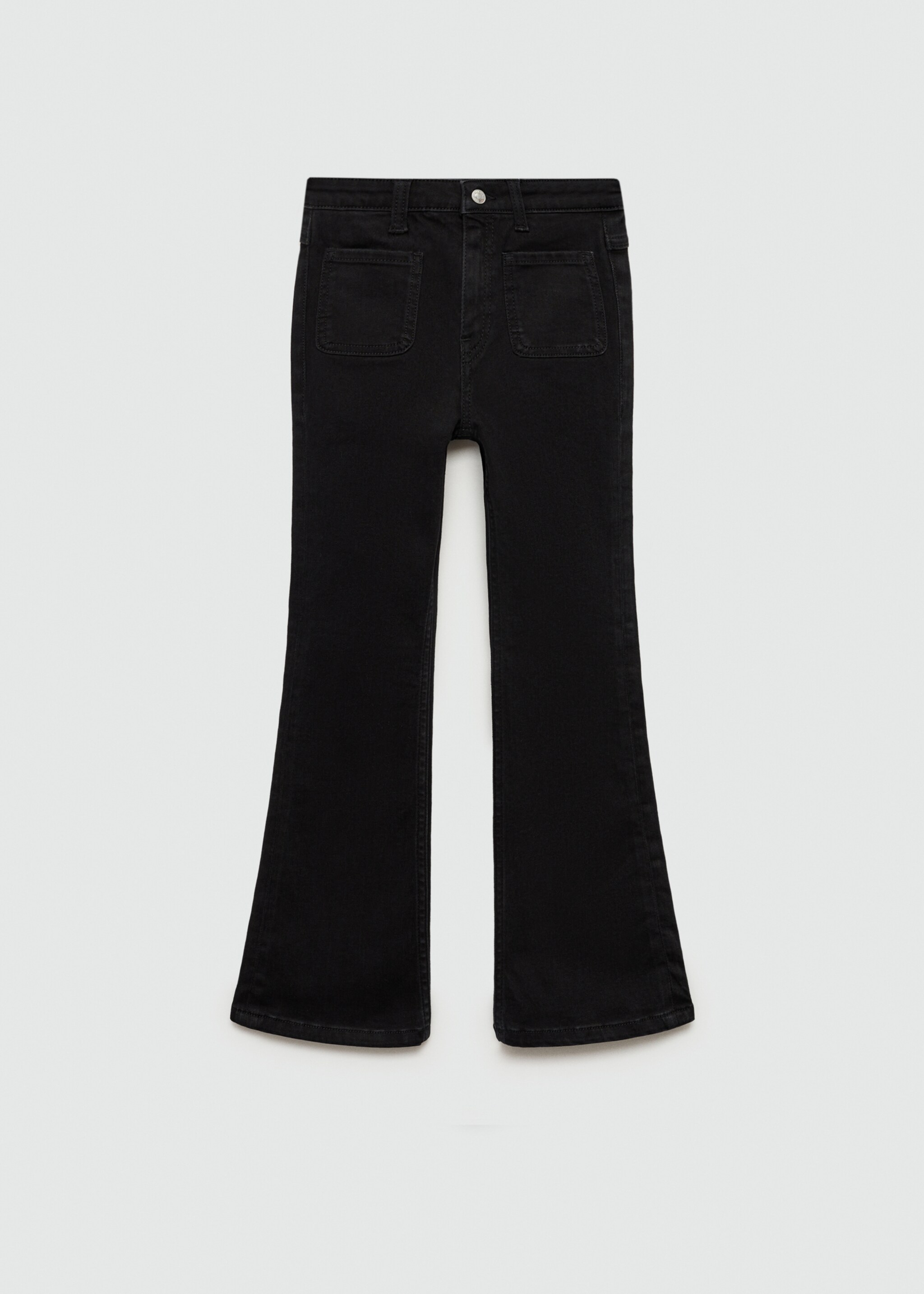 Utsvängda jeans fickor - Artikel utan modell, Black denim. Ref: 77012540-00.