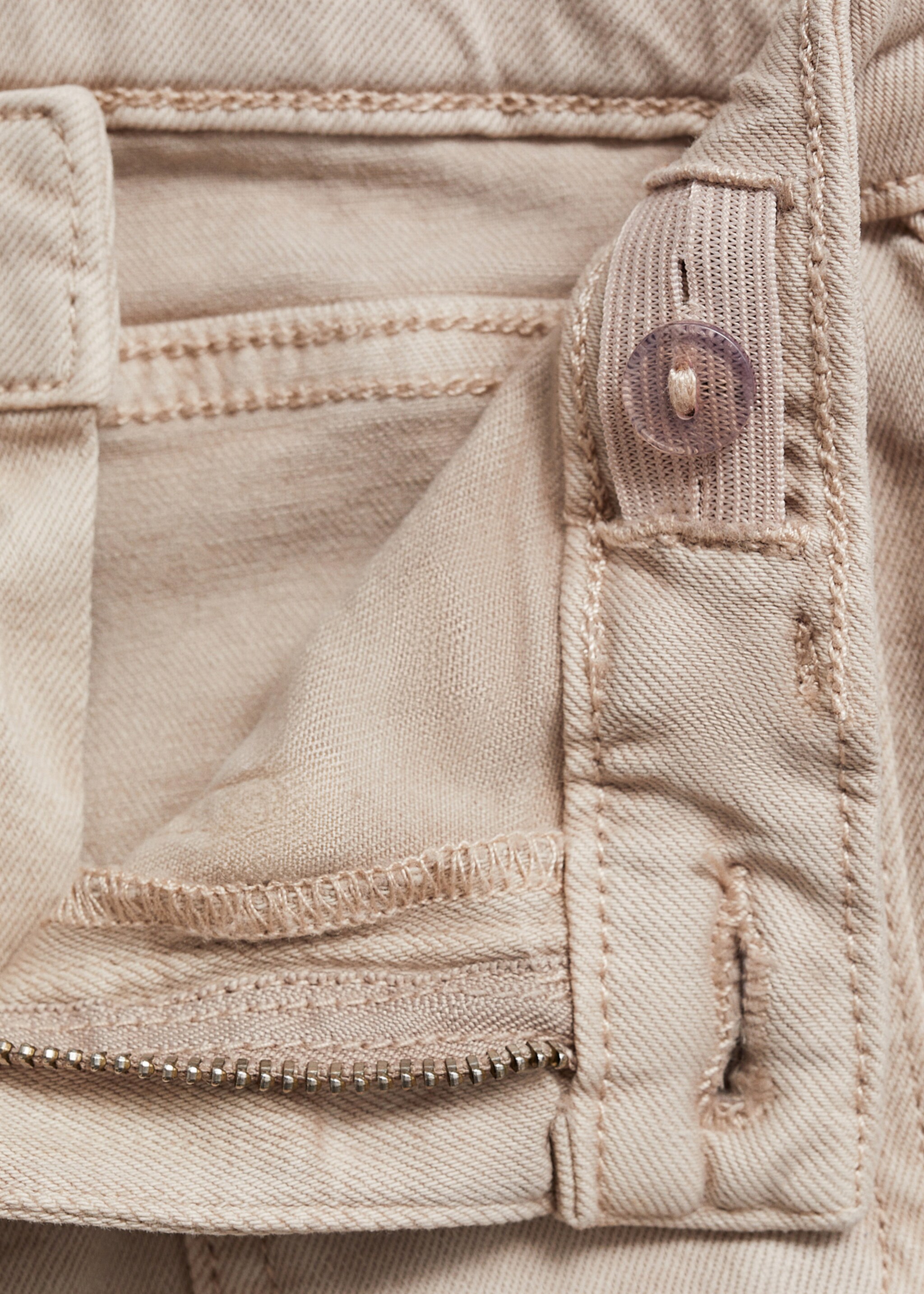 Jeans flare bolsillos - Detalle del artículo 9, Arena. Ref: 77012541-00.