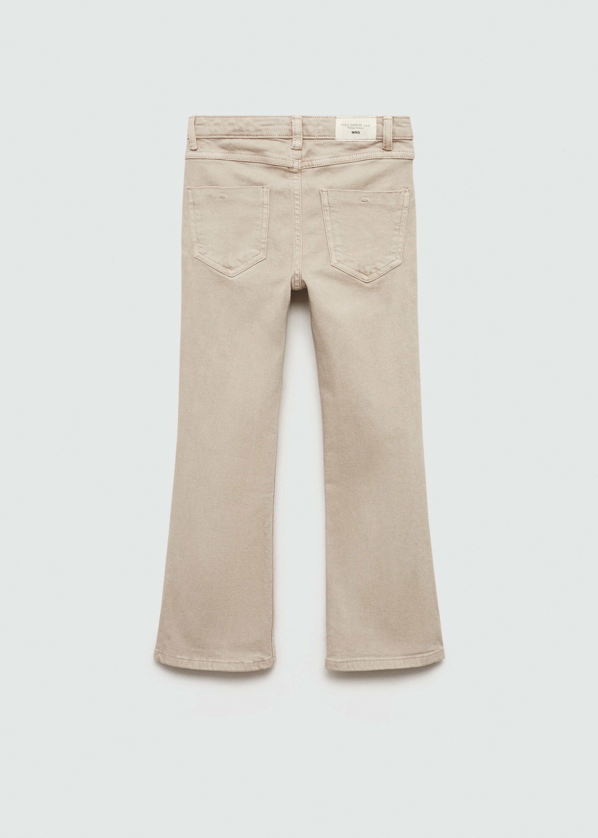 Jeans flare bolsillos - Reverso del artículo, Arena. Ref: 77012541-00.