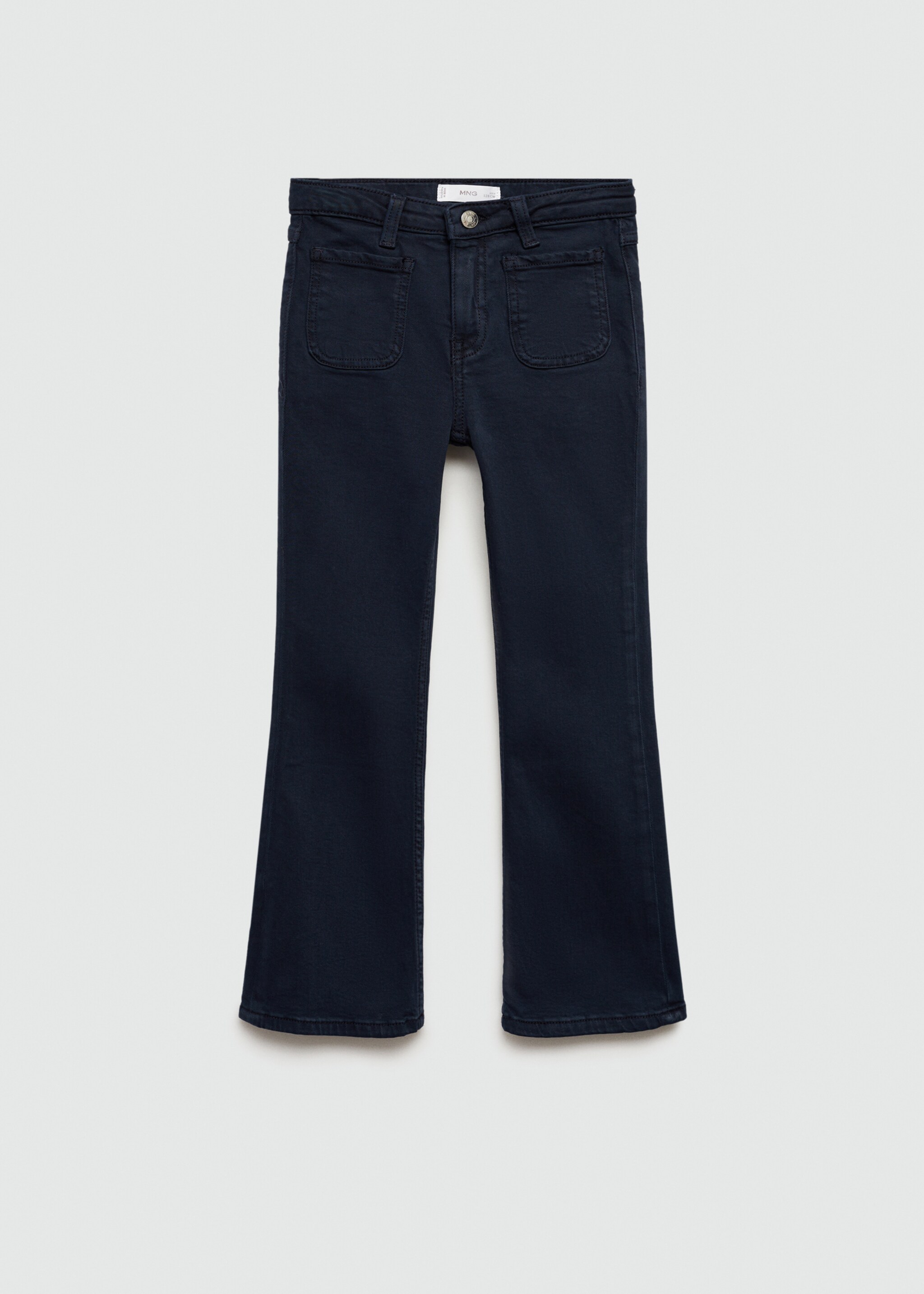 Flared jeans with pocket - Article without model, Dark Navy. Ref: 77012541-00.