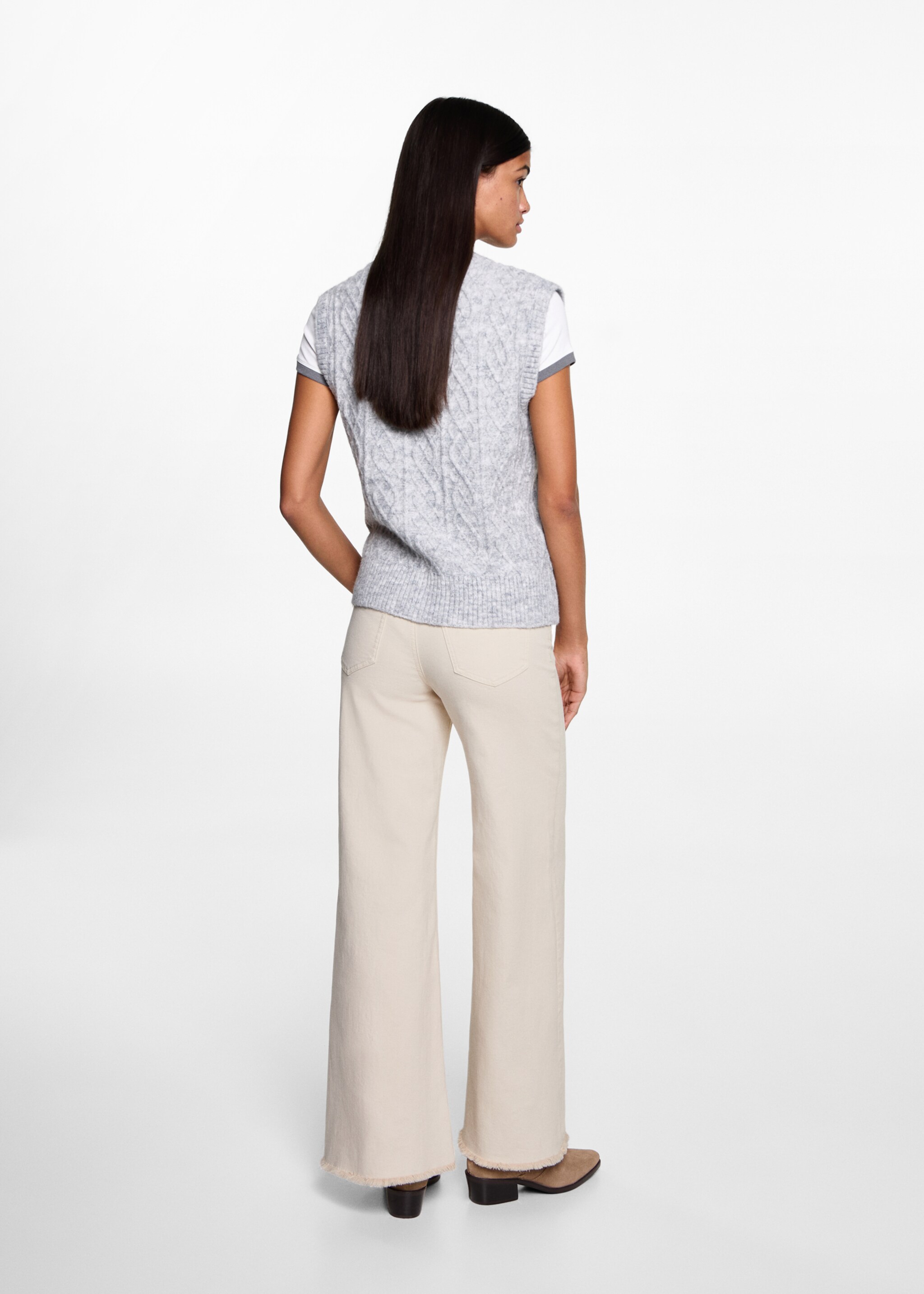 Jeans wide leg - Reverse of the article