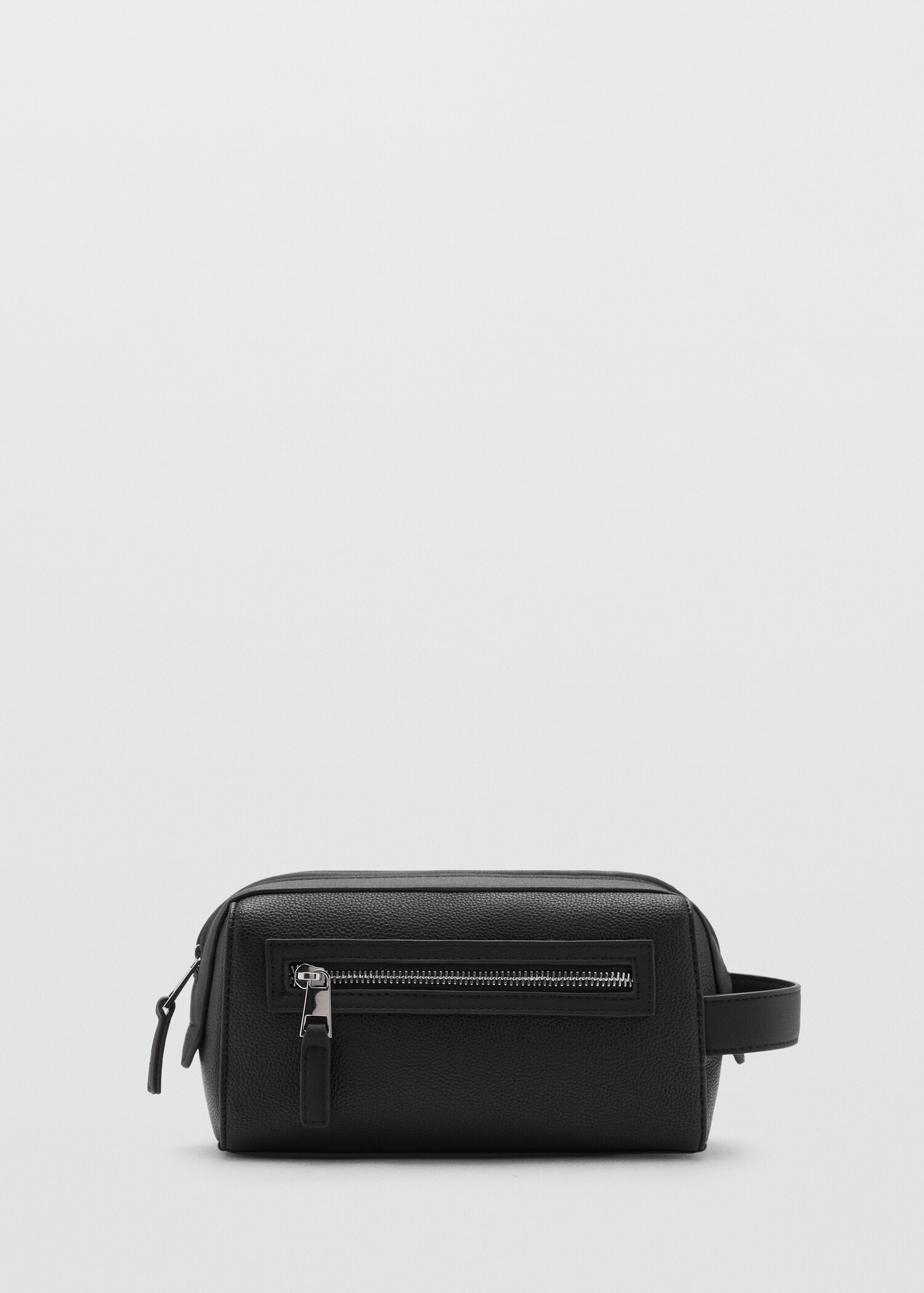 Zipped pebbled cosmetic bag - Article without model
