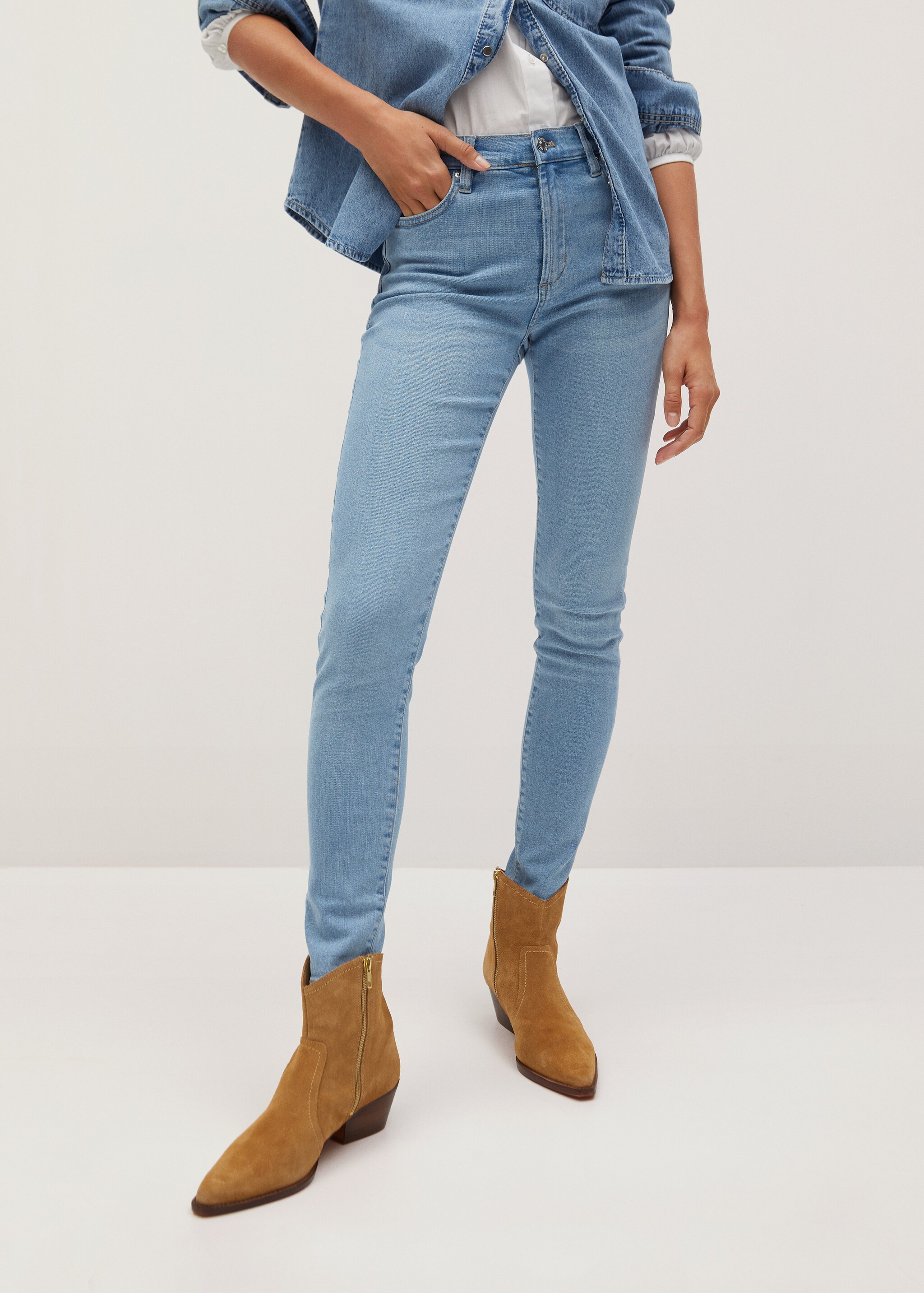Jeans skinny algodón - Plano medio