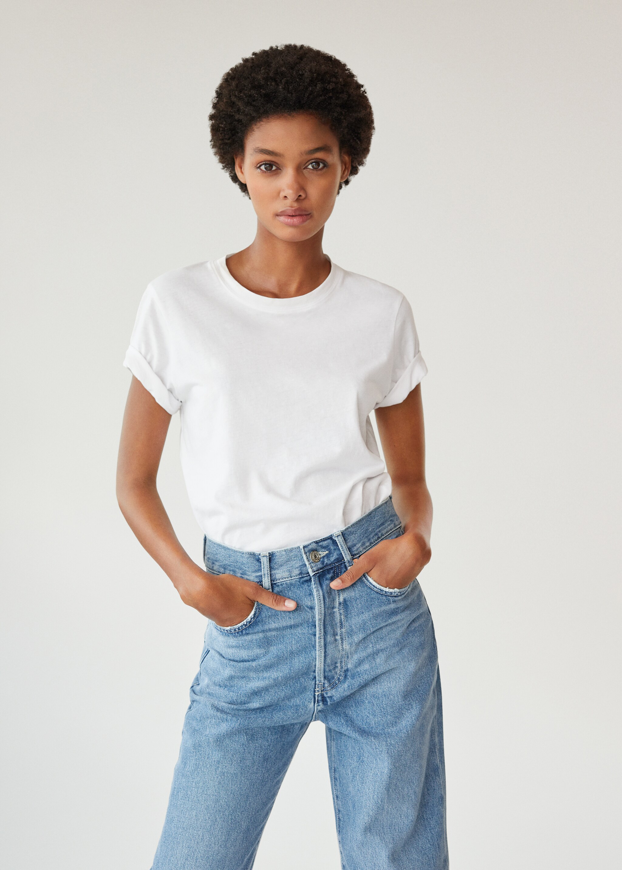 Jeans slouchy high waist - Plano medio
