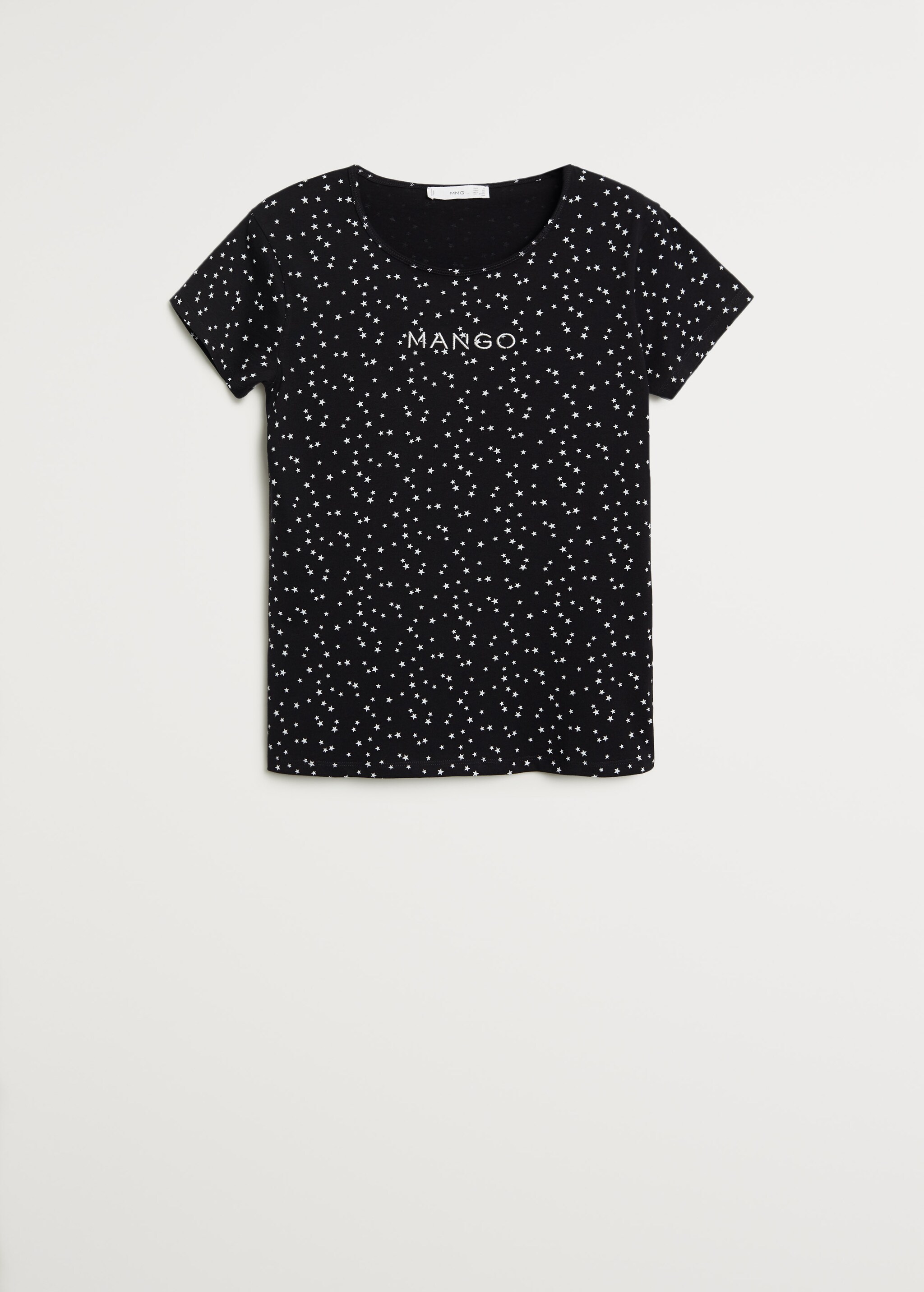 Camiseta estampada logo bordado - Artículo sin modelo