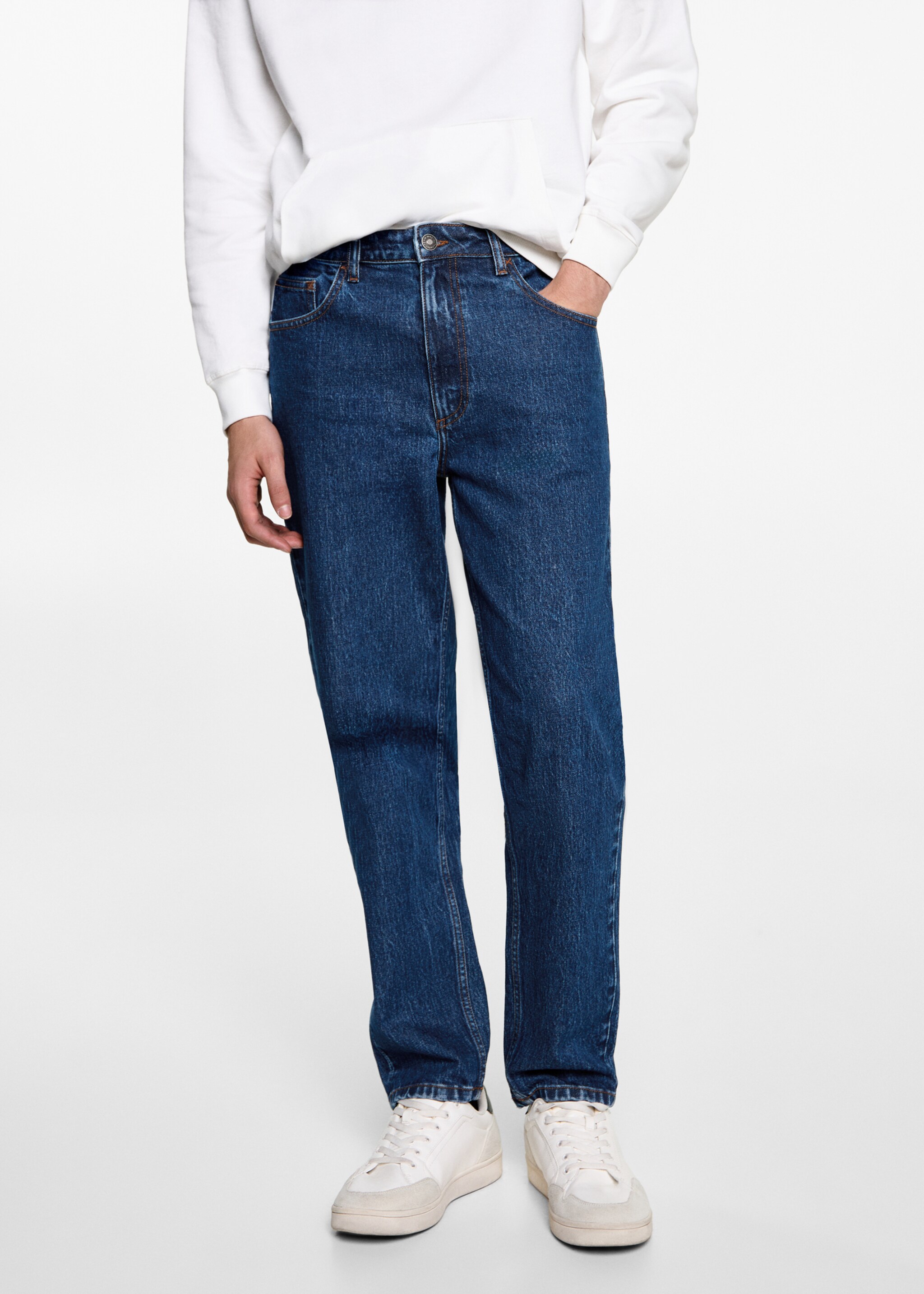Jean regular-fit - Détail de l'article 6, Bleu foncé. Ref: 77012921-00.