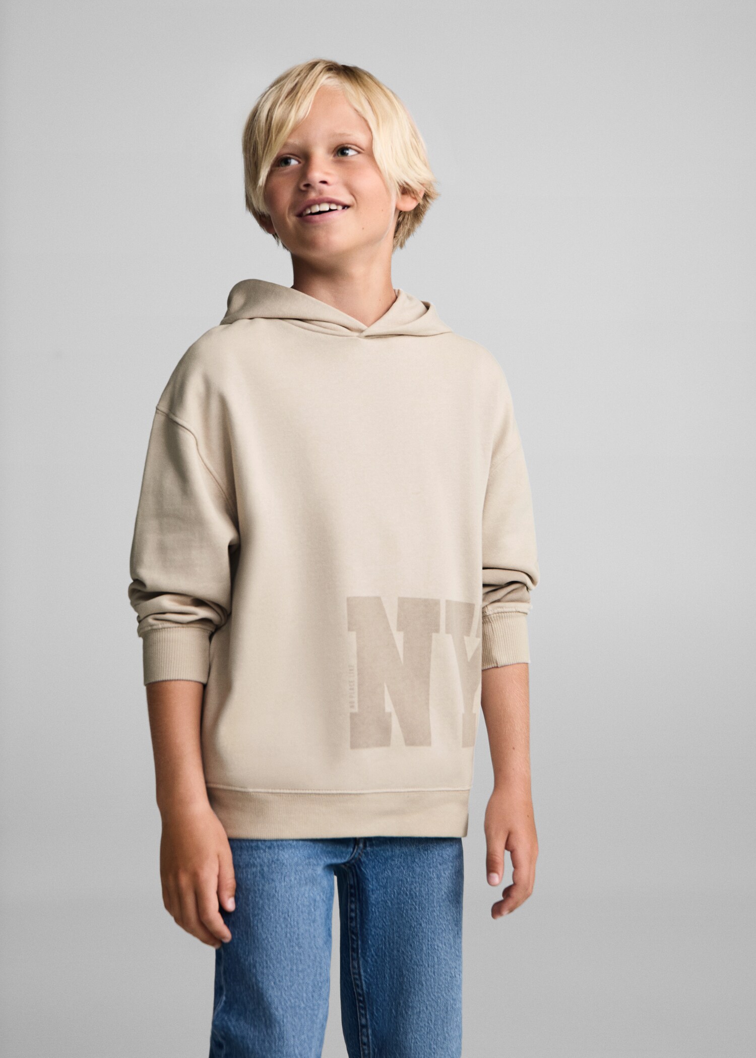 Printed cotton sweatshirt - Medium plane