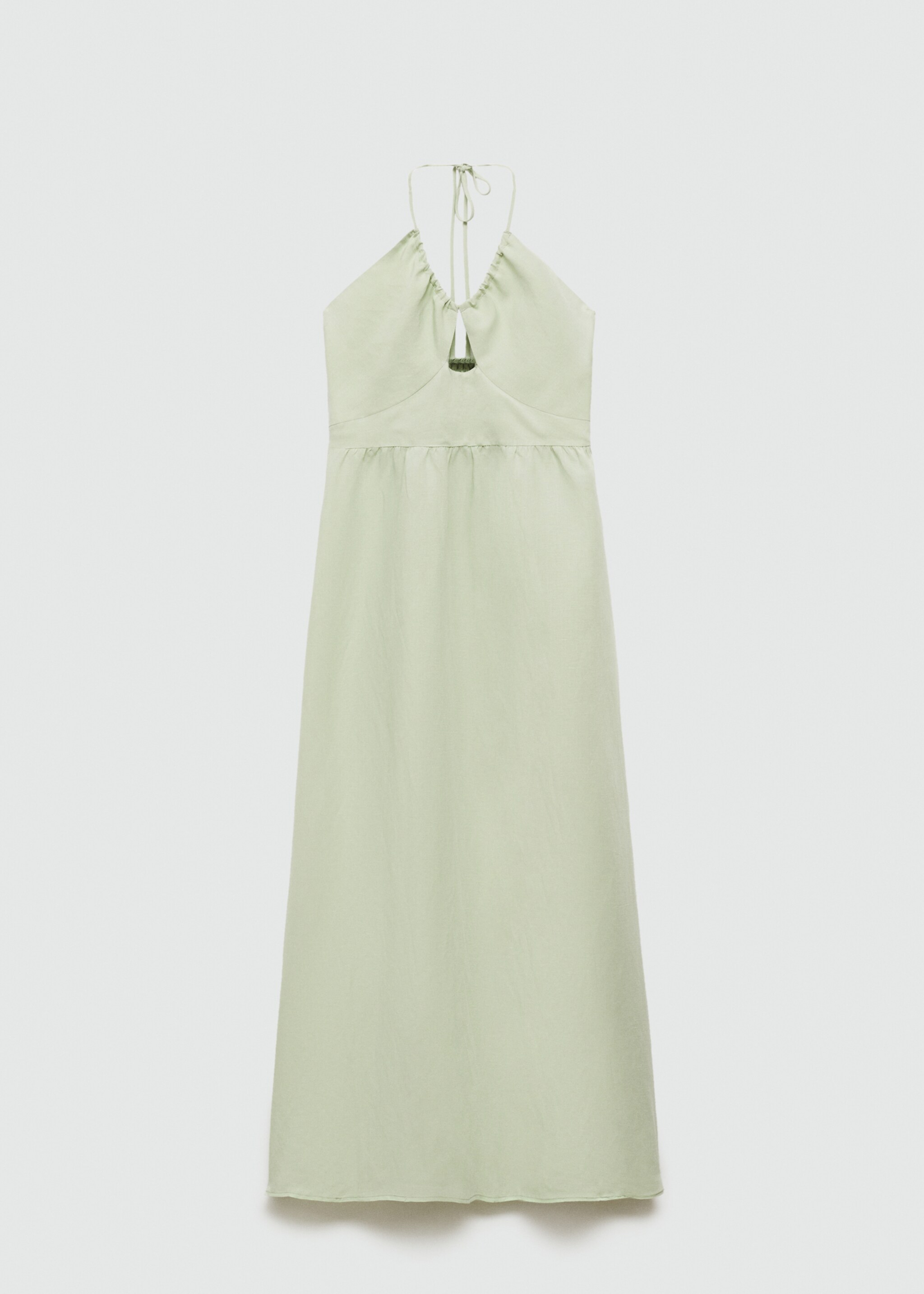 Long halter-neck dress - Article without model