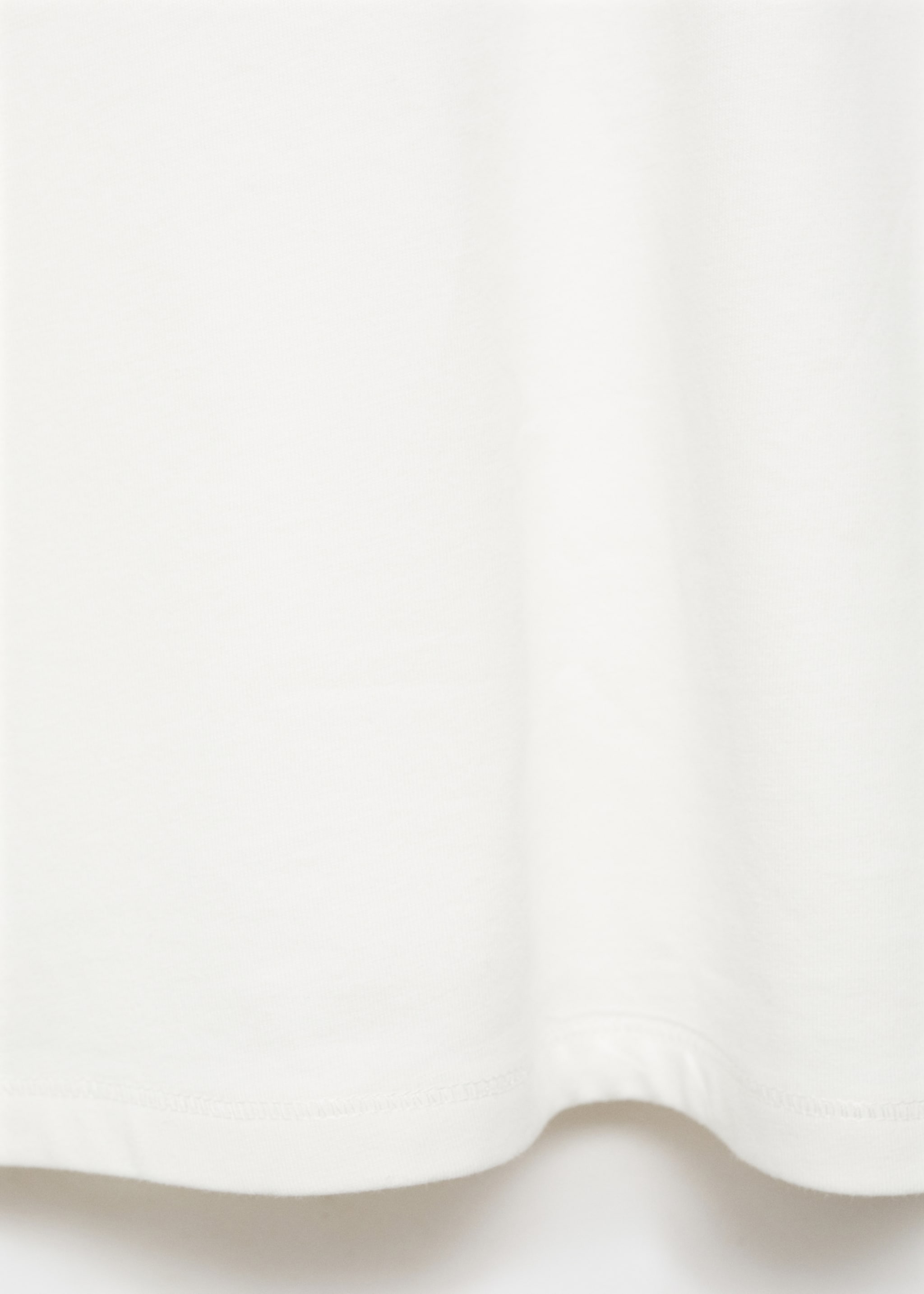 Double cotton t-shirt - Details of the article 0, Off White. Ref: 77012937-00.