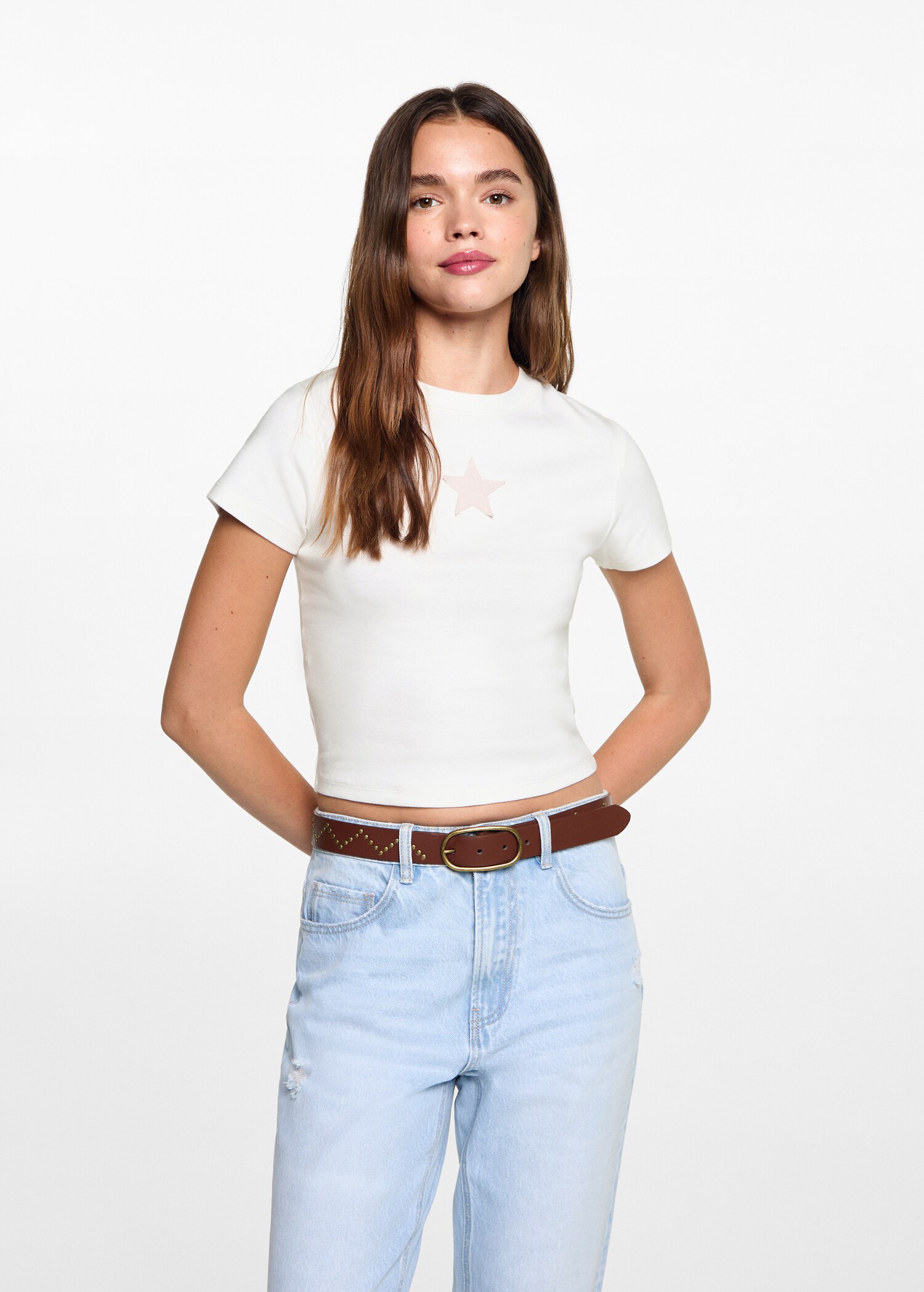 Star printed t-shirt - Medium plane