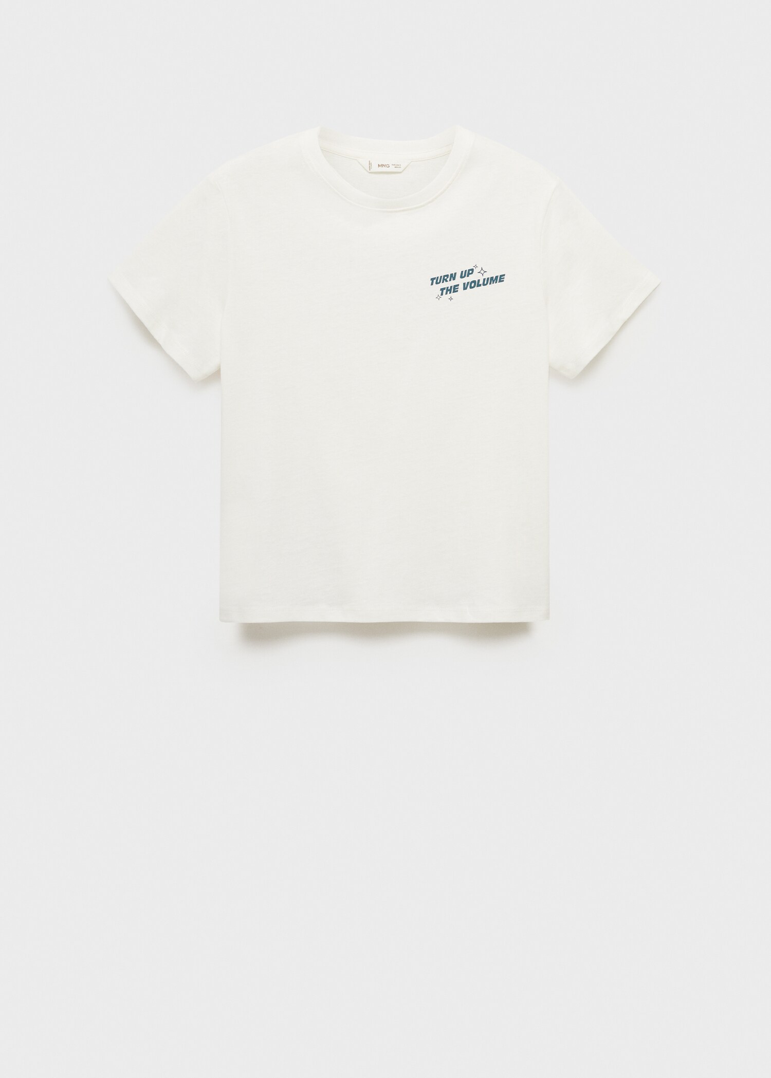 Bawełniany wzorzysty t-shirt - Artykuł bez modela/modelki