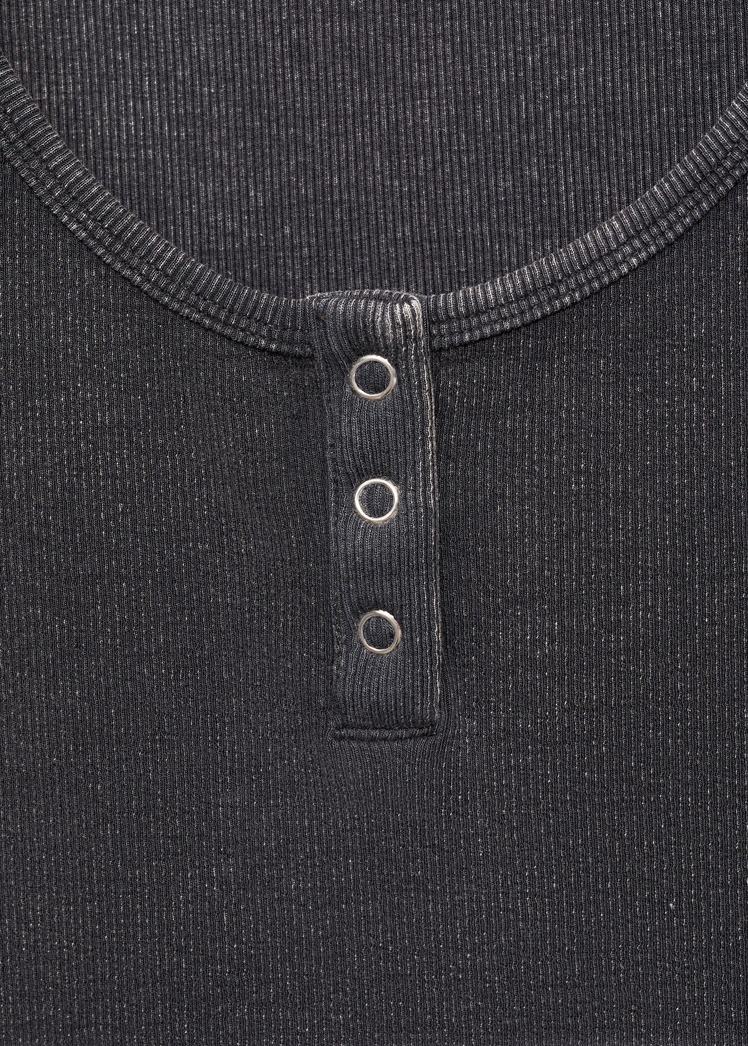 Ribbed cotton-blend top - Details of the article 8