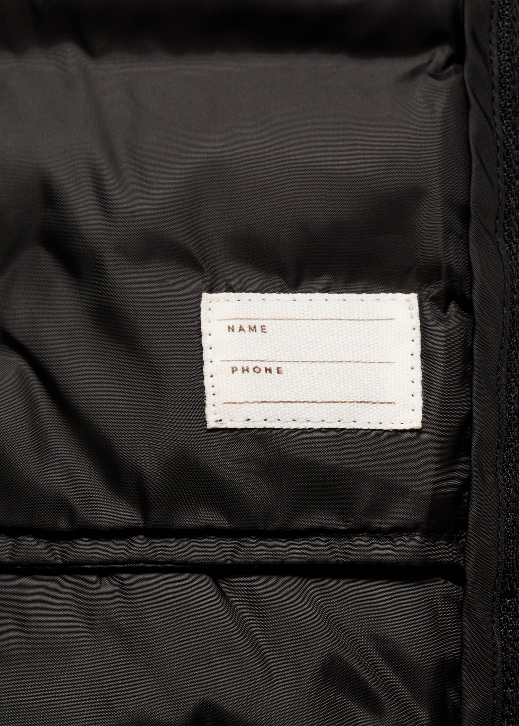 Quilted gilet with hood - Details of the article 0, Black. Ref: 77013270-00.