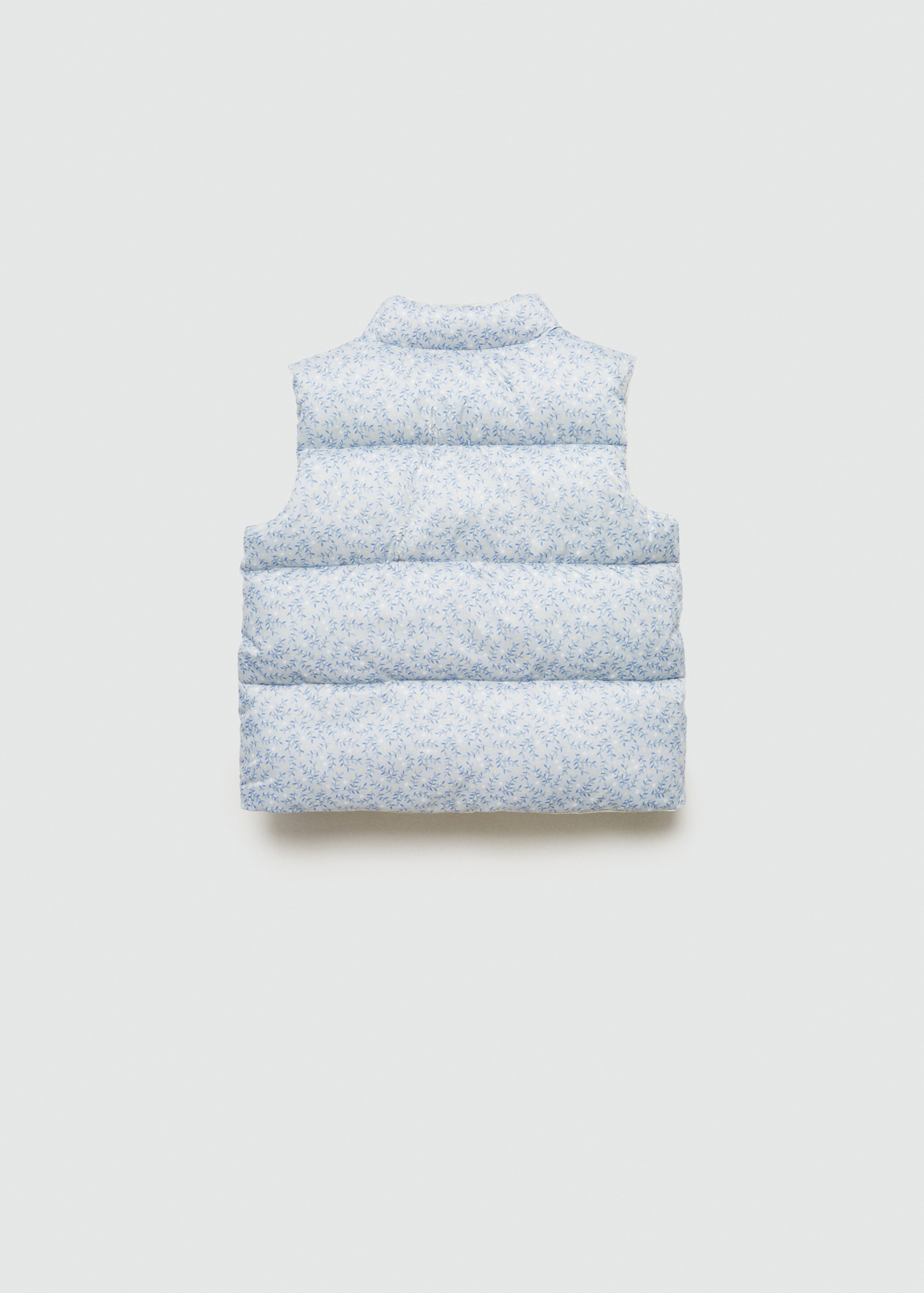 Reversible quilted gilet - Reverse of the article, Sky Blue. Ref: 77013271-00.