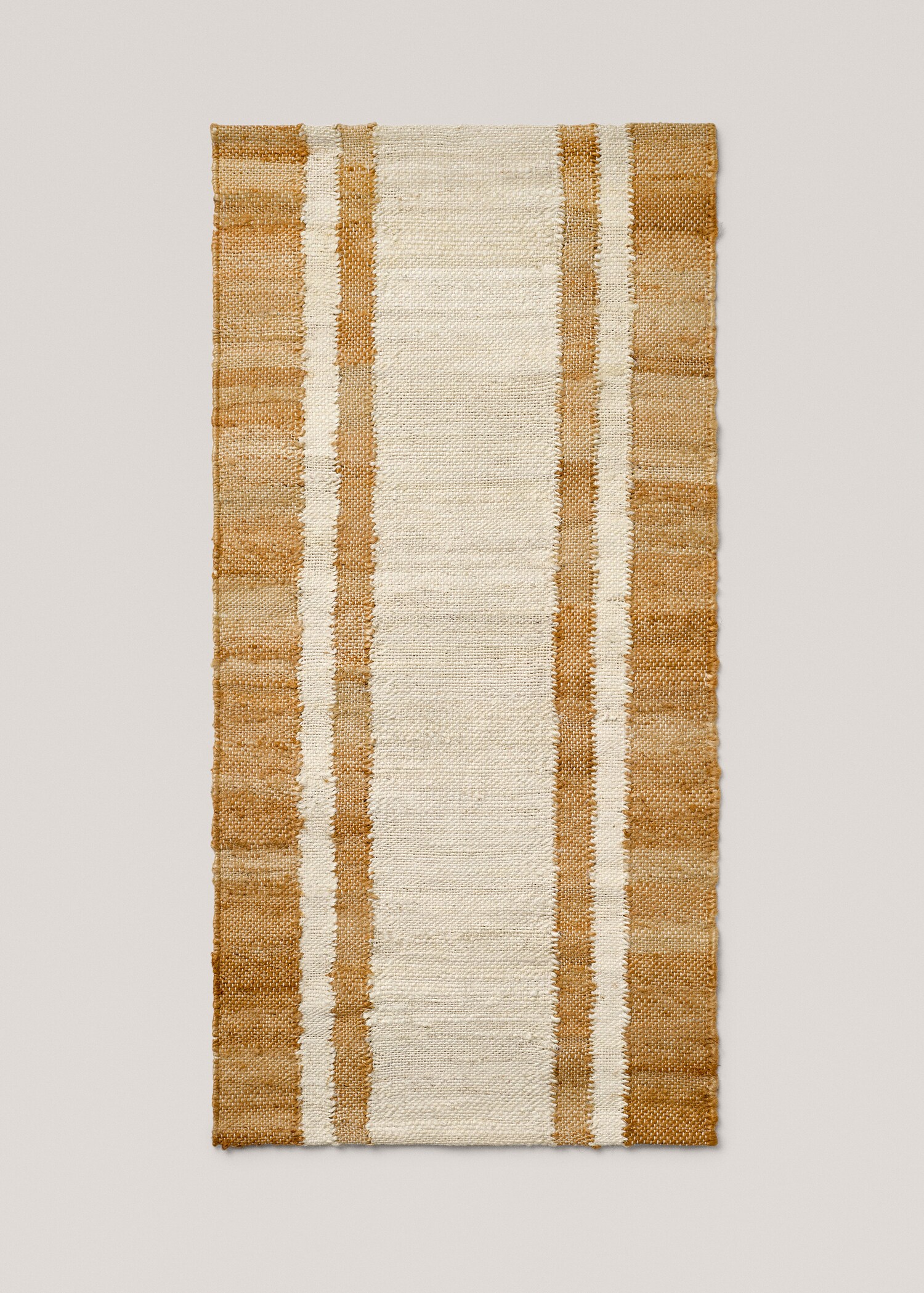 Jute and cotton-blend carpet 60x120cm - Article without model
