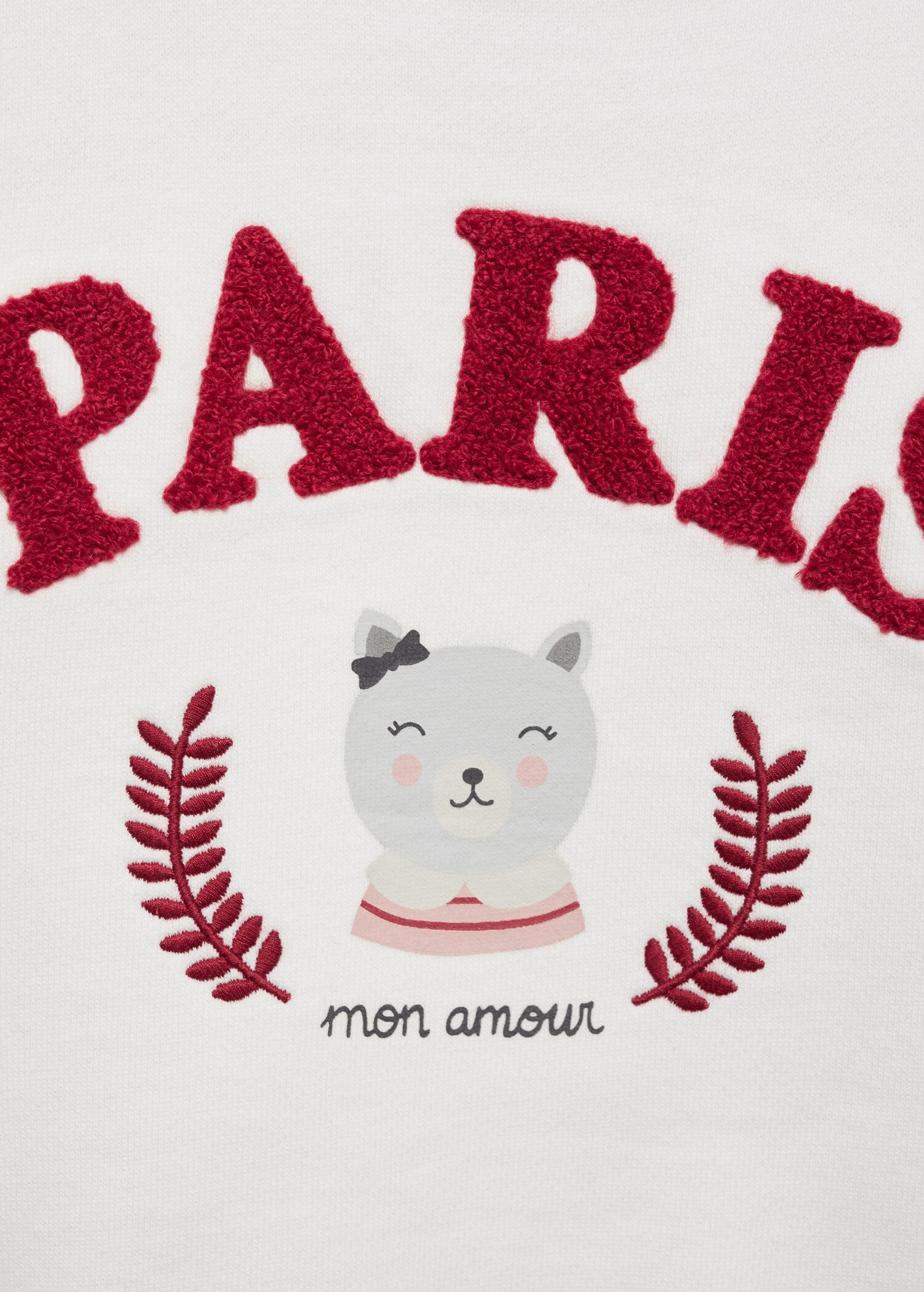 Embroidered detail cotton sweatshirt - Details of the article 8