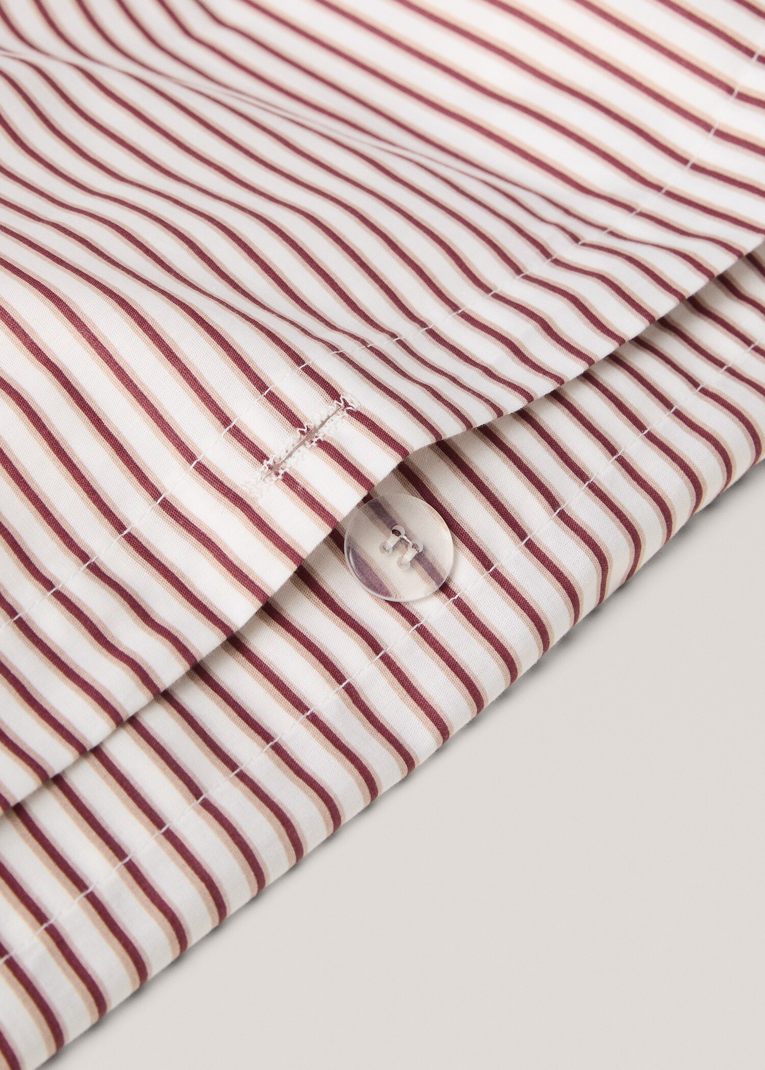 Percale cotton striped duvet cover for 90 cm bed - Details of the article 1