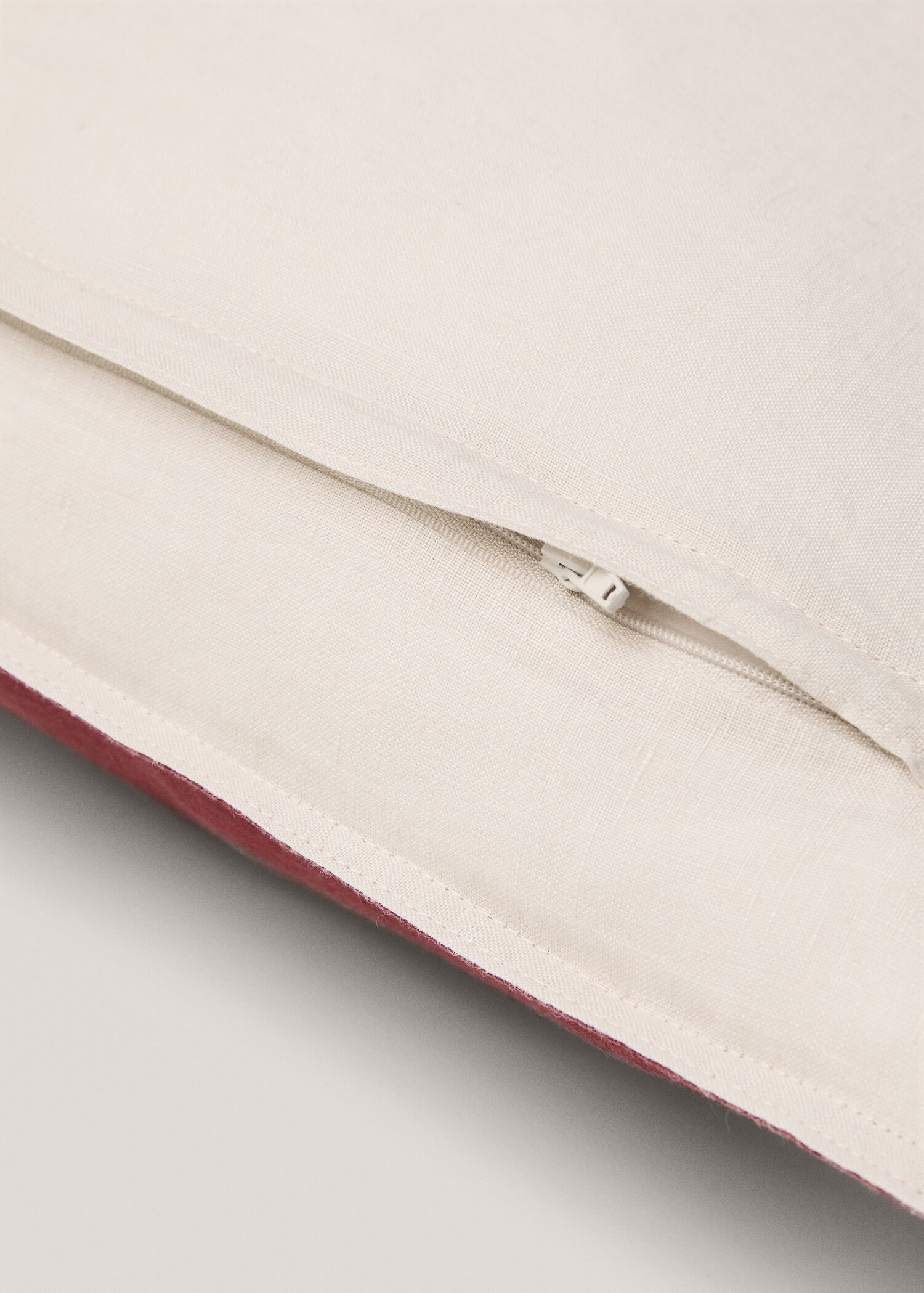 100% linen two-tone cushion case 40x60cm - Details of the article 4